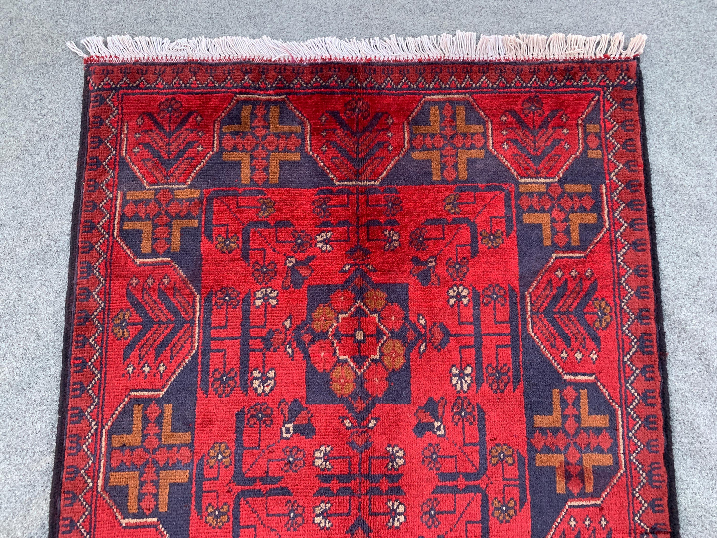 Afghan Bukhara design Rug, Afghan Handmade Rug, Khal Mohammadi Rug, Oriental Wool Rug, Home Decor Rug, Rugs for Kitchen Bedroom Rug 3x4 ft