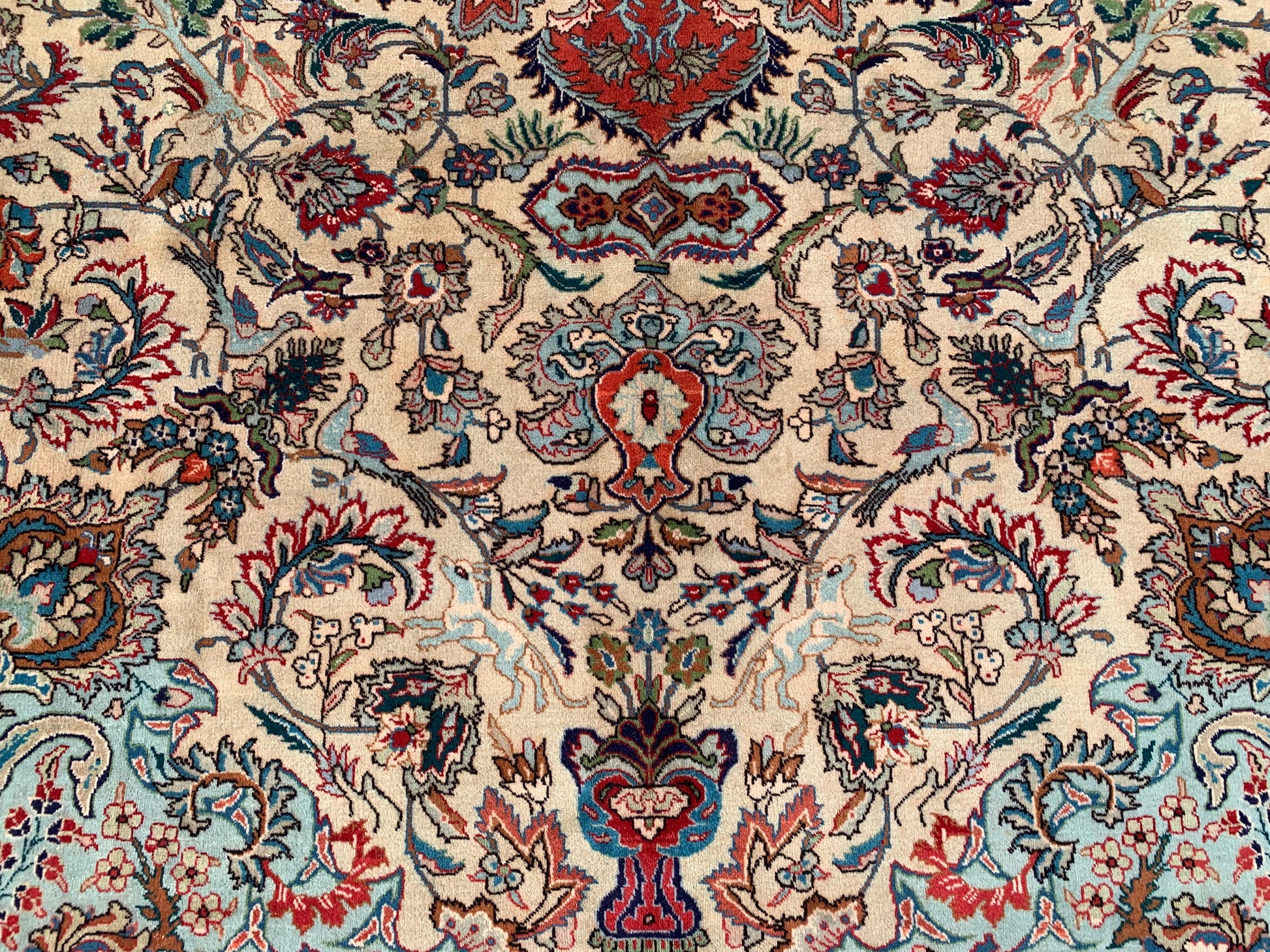 Vintage Pictorial Animal Rug, Turkish design Rug, Hand Knotted Wool Rug, Shikar Gah Rug, One of a kind Rug, Dining Room Living Room Rug 8x11
