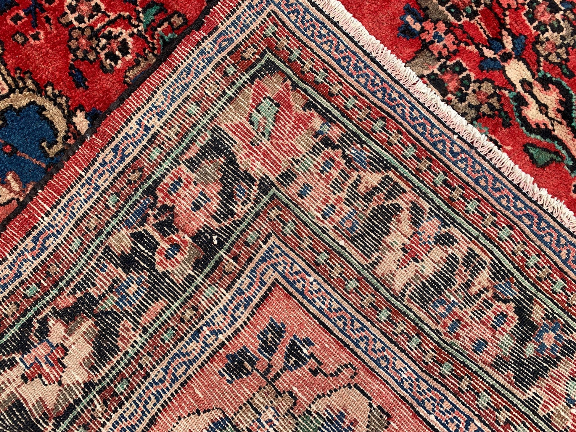 Vintage Afghan Floral Rug 7x10 ft Caucasian design Rug, Handmade Wool Rug Geometric Rug, Turkmen Tribal Rug, Home Decor Rug Living Room Rug.