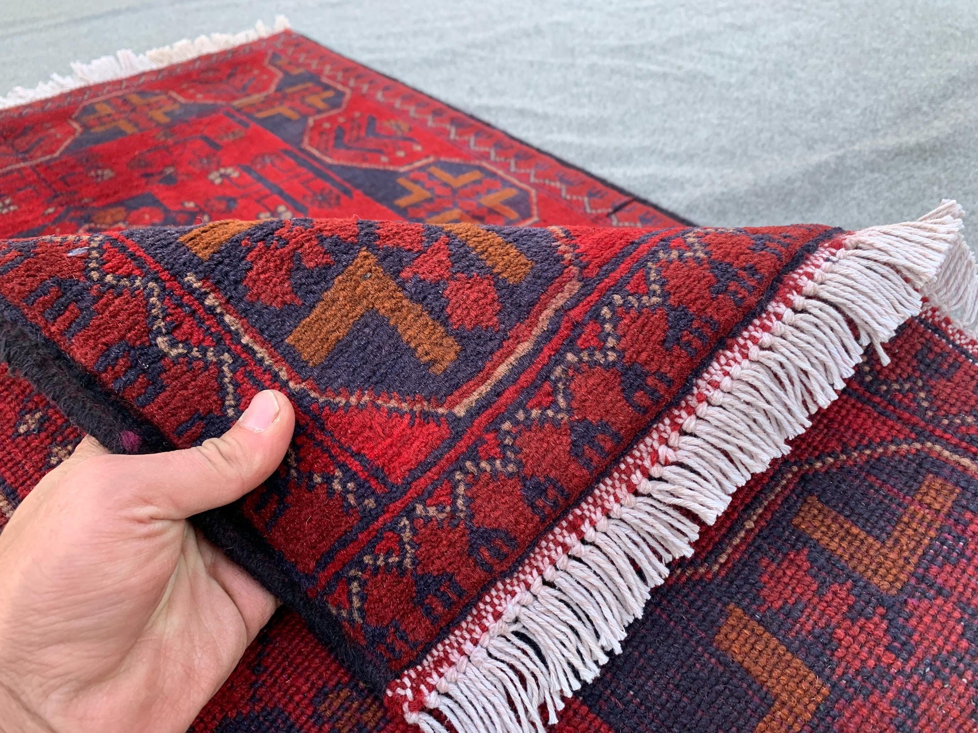 Afghan Bukhara design Rug, Afghan Handmade Rug, Khal Mohammadi Rug, Oriental Wool Rug, Home Decor Rug, Rugs for Kitchen Bedroom Rug 3x4 ft