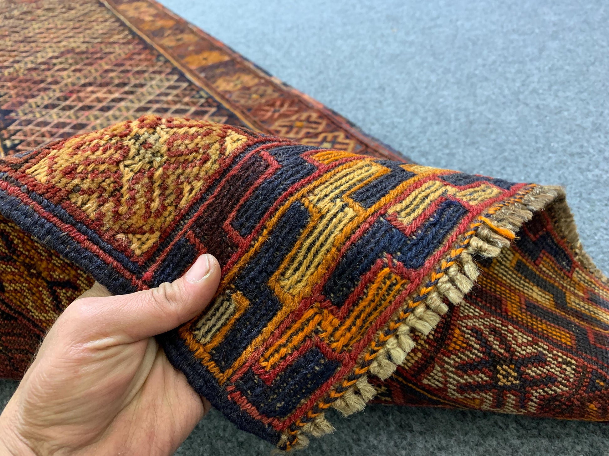 Vintage Geometric Rug, Mashwani Runner Kilim Rug, Afghan Handmade Rug, Herati Wool Rug, One of a kind Antique Rug, Hallway Runner Rug 2x9 ft