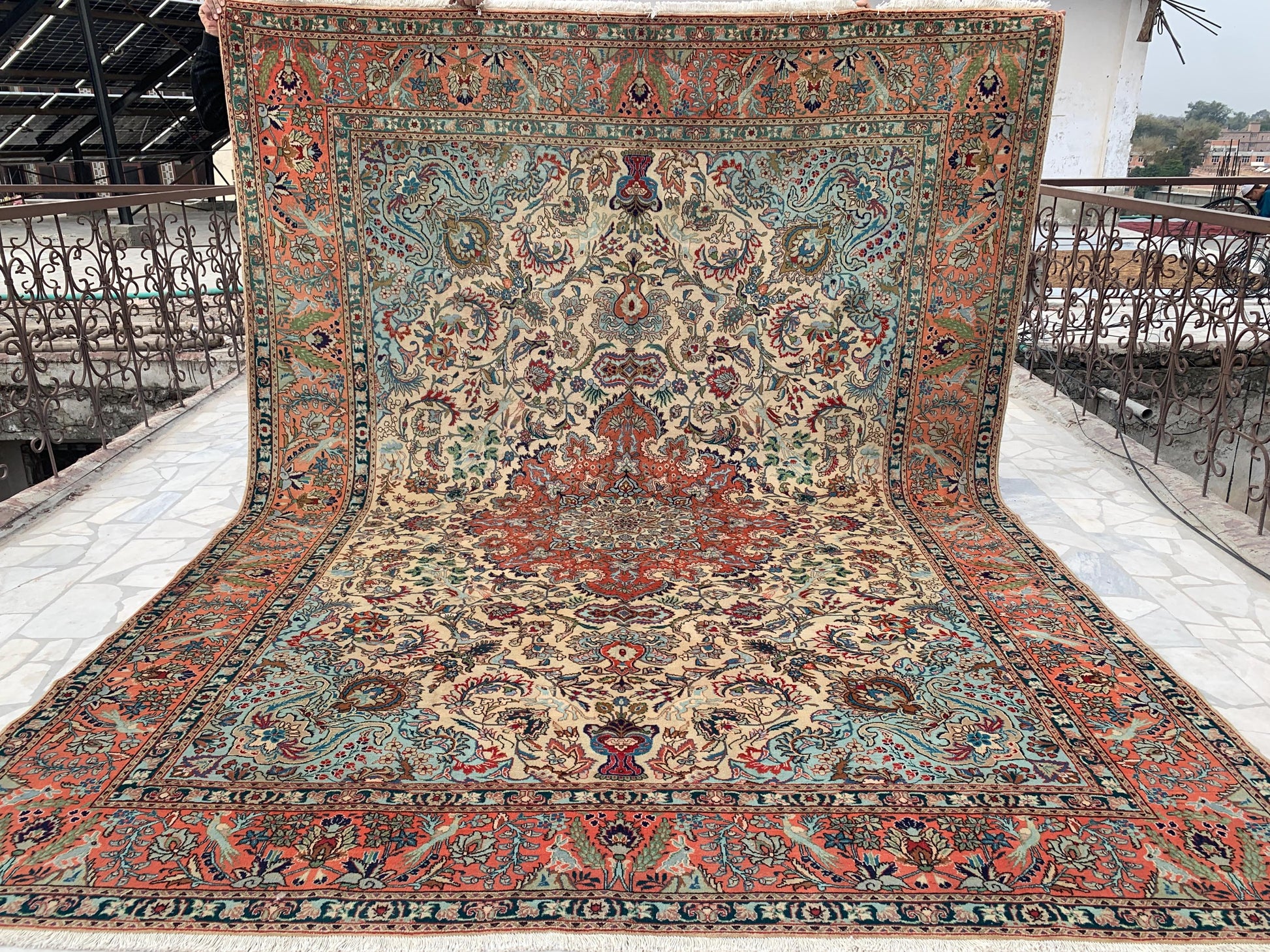 Vintage Pictorial Animal Rug, Turkish design Rug, Hand Knotted Wool Rug, Shikar Gah Rug, One of a kind Rug, Dining Room Living Room Rug 8x11