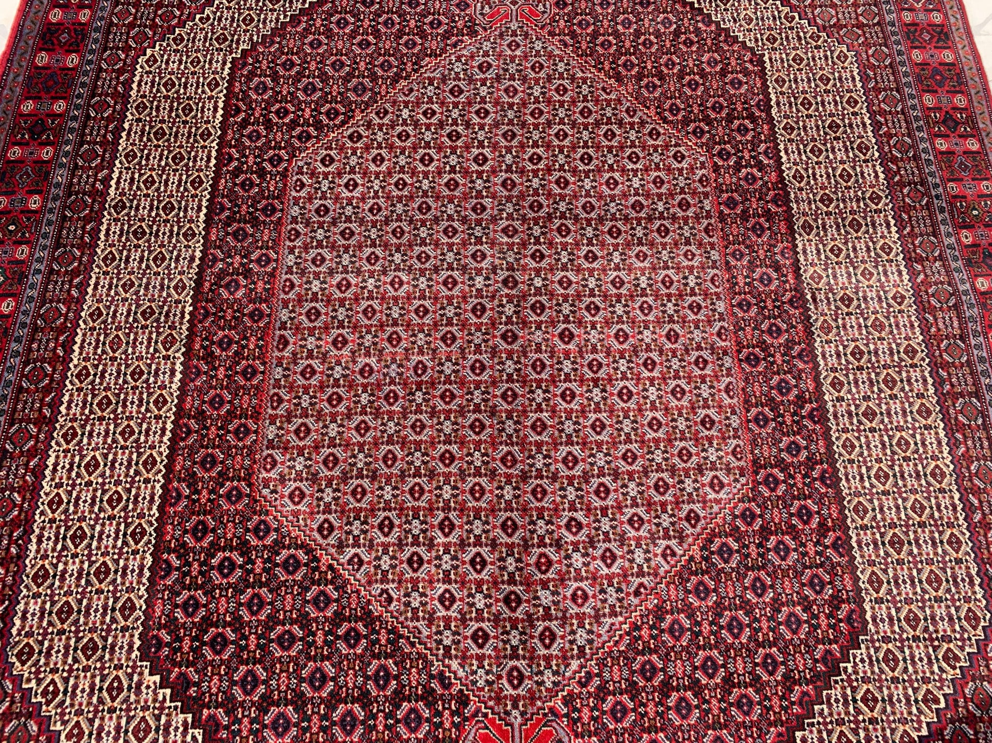 7x10 ft Vintage Geometric Rug, Hand Knotted Wool Rug, High Quality Rug Antique Oriental Rug, Home Decor Rug Dining Room Rug Living Room Rug.