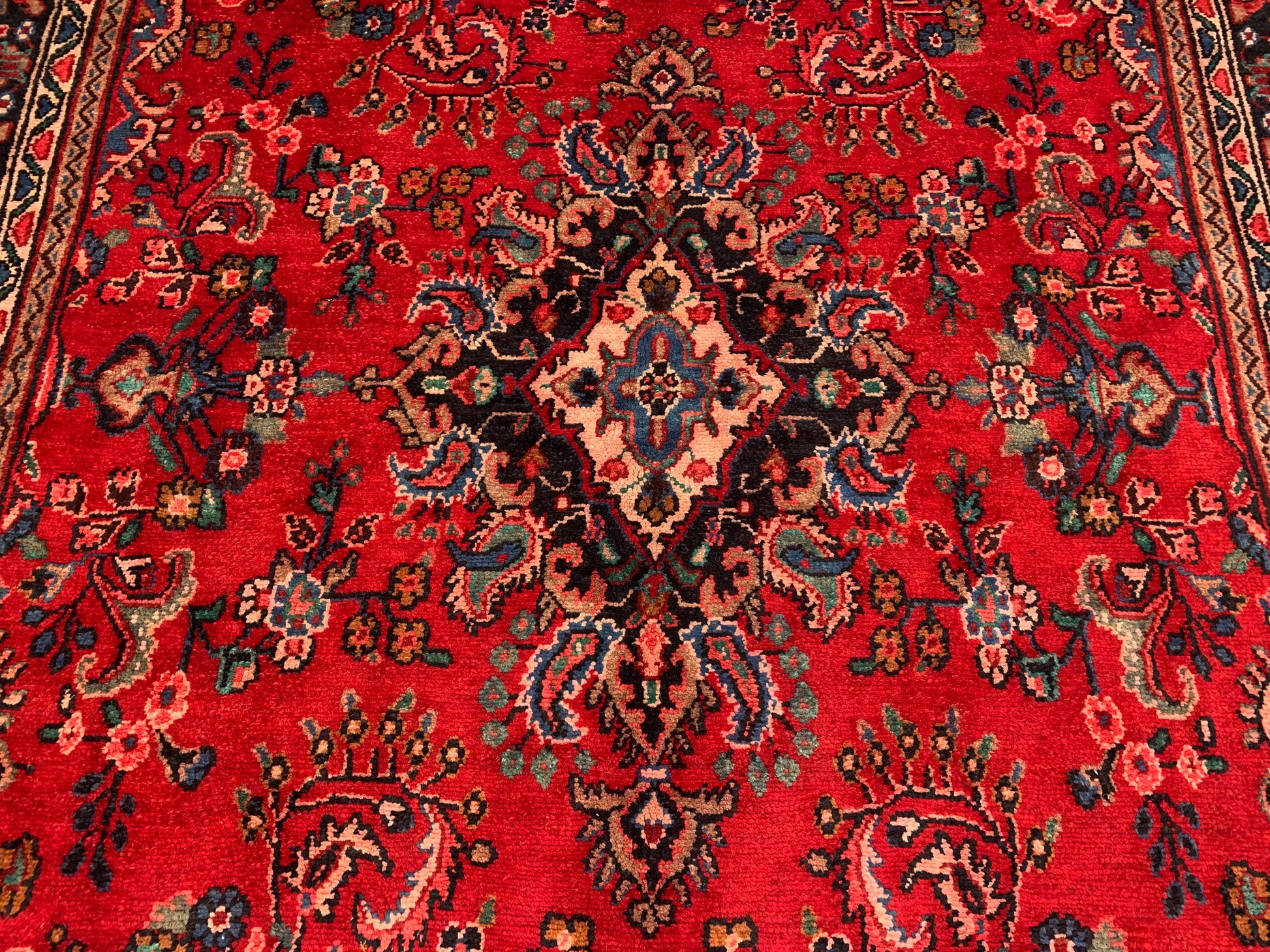 Vintage Caucasian design Rug, Hand knotted Wool Rug, Afghan Geometric Rug, Turkmen Tribal Rug, Oriental Rug Dining Room Living Room Rug 7x10