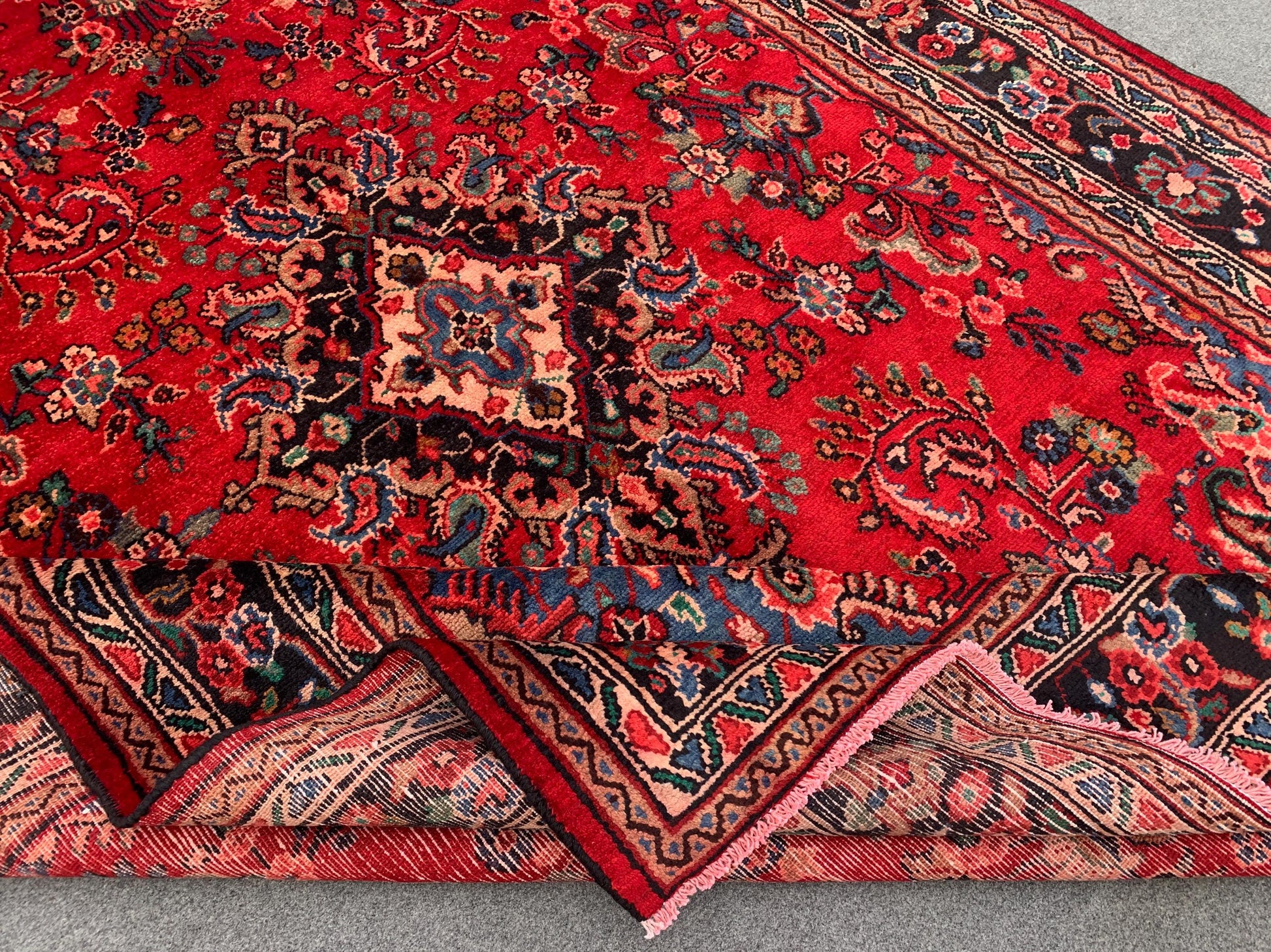 Vintage Caucasian design Rug, Hand knotted Wool Rug, Afghan Geometric Rug, Turkmen Tribal Rug, Oriental Rug Dining Room Living Room Rug 7x10