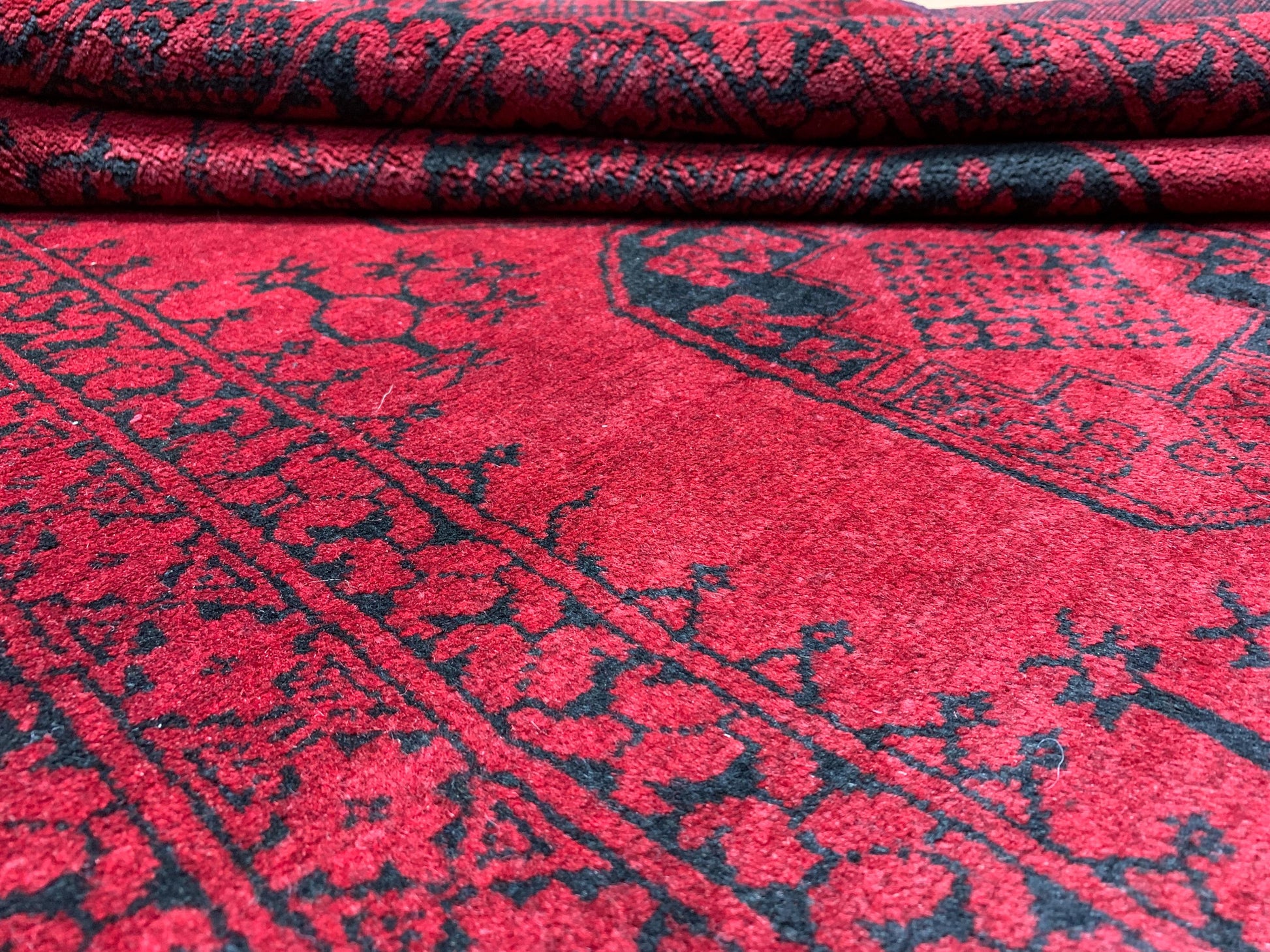 Vintage Fil Pai design Rug, Afghan Hand Knotted Wool Rug, Famous Turkmen Rug, Red Khal Muhammadi Rug, Home Decor Rug, Living Room Rug 5x6 ft
