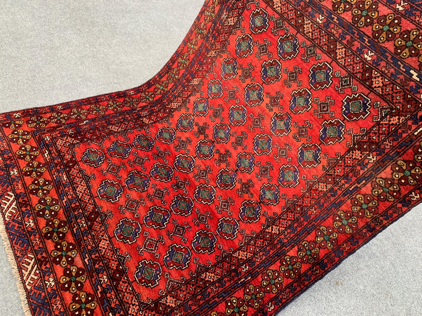 4x6 Famous HeratI Baluchi Rug, Afghan Handmade Rug. Mowri design Rug, Oriental Wool Rug Tribal Rug, Home Decor Rug, Living Room Bedroom Rug.