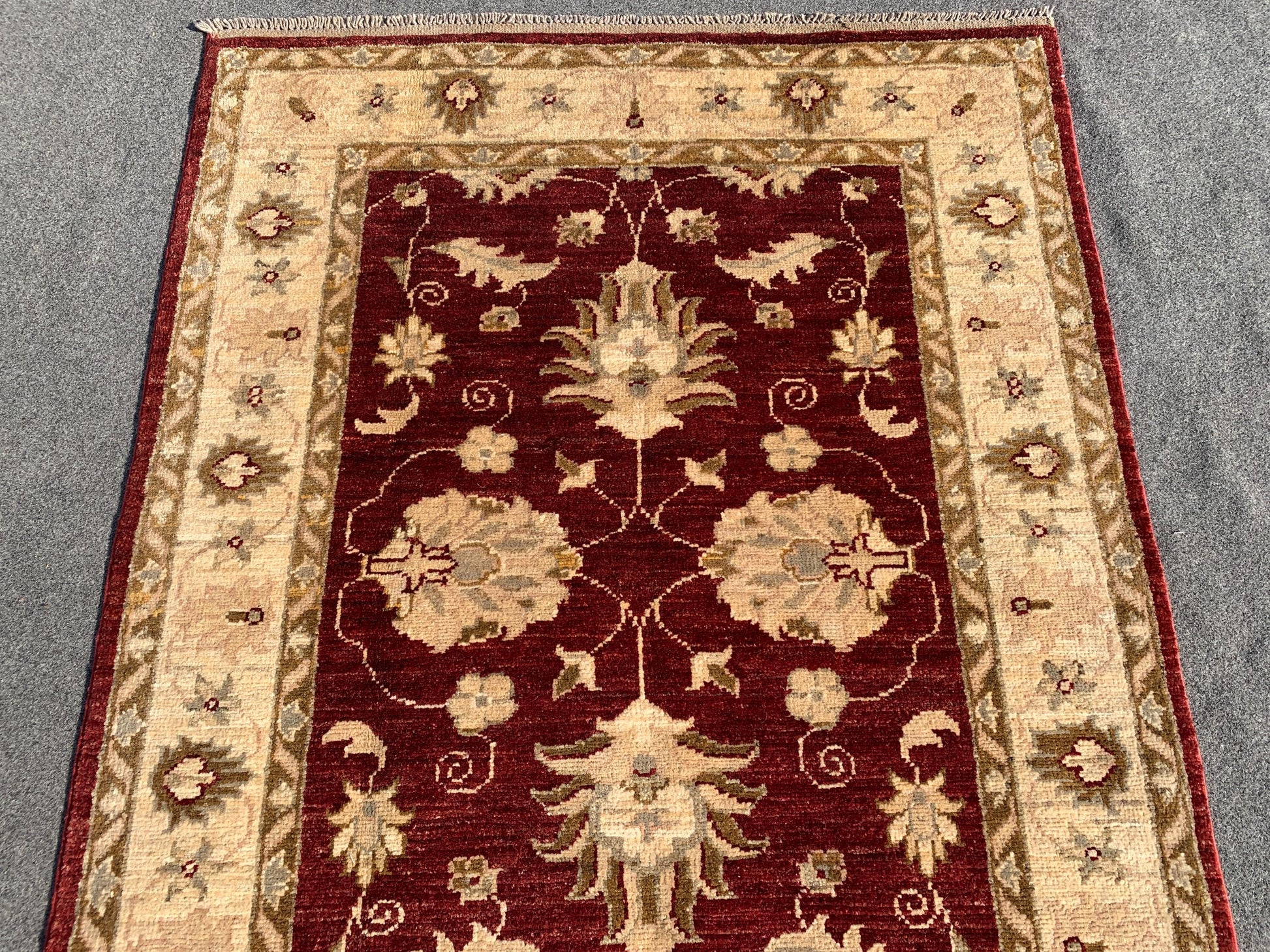 Red Afghan Runner Rug, Turkmen Hand Knotted Wool Rug, Chobi Area Floral Rug, Traditional Runner Rug, Home Decor Rug, Hallway Runner Rug 3x10