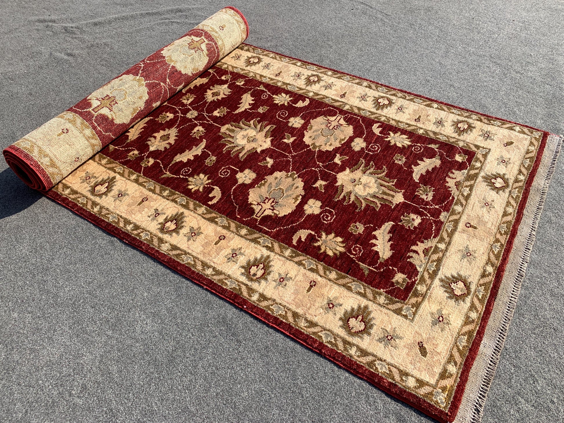 Red Afghan Runner Rug, Turkmen Hand Knotted Wool Rug, Chobi Area Floral Rug, Traditional Runner Rug, Home Decor Rug, Hallway Runner Rug 3x10
