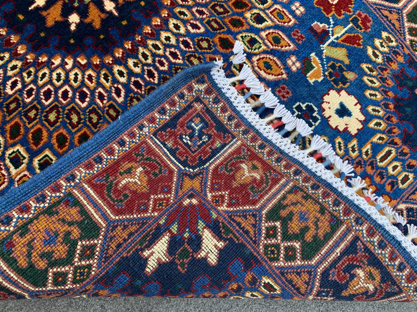 3x4 Ft Amazing Floral Rug, Afghan Hand Knotted Rug, Good Pile Rug, Bukhara design Rug, Oriental Wool Rug, Best for Office Rug, Bedroom Rug.