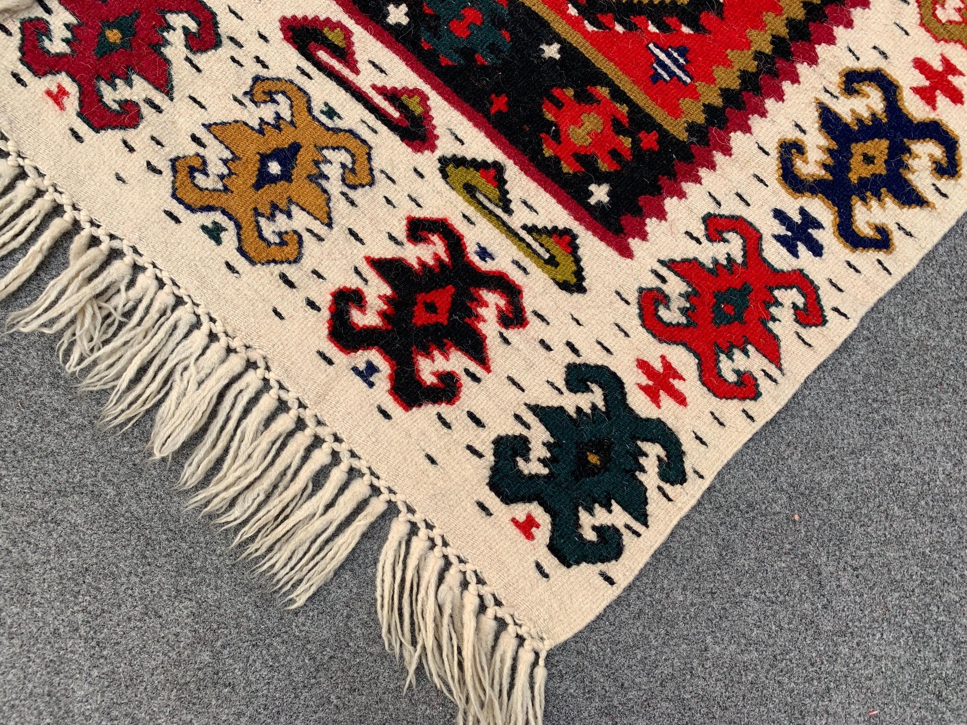 Runner kilim Rug 2x6 Ft Vintage Turkish design kilim Rug, Natural Hand knotted Runner kilim Rug, Oriental Wool kilim Rug, Hallway Runner Rug