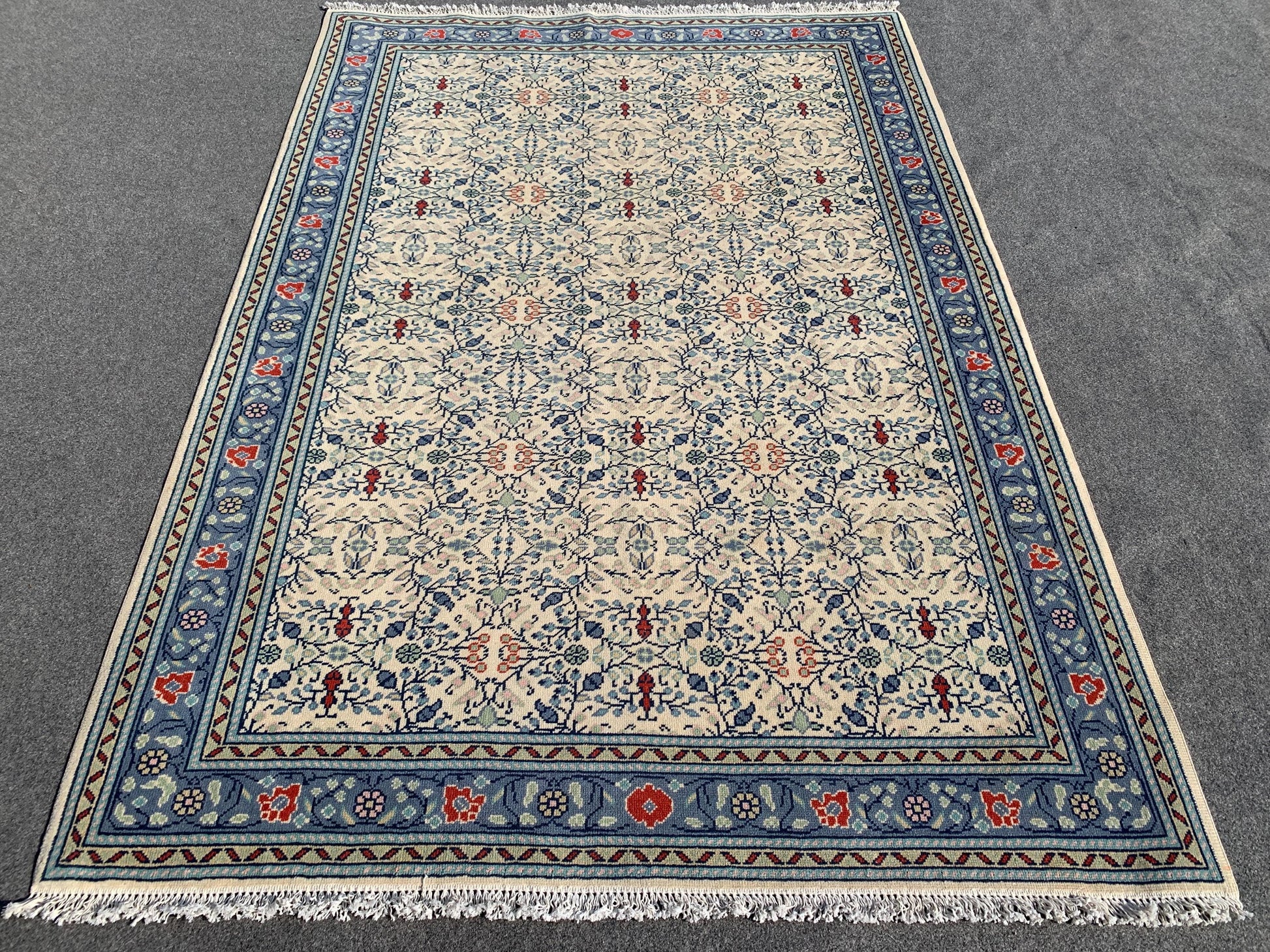 4x6 Ft Amazing Afghan Rug, Natural Hand Knotted Wool Rug, Floral Rug Oriental Turkmen Rug, Home Decor Rug, Rugs for Bedroom Living Room Rug.