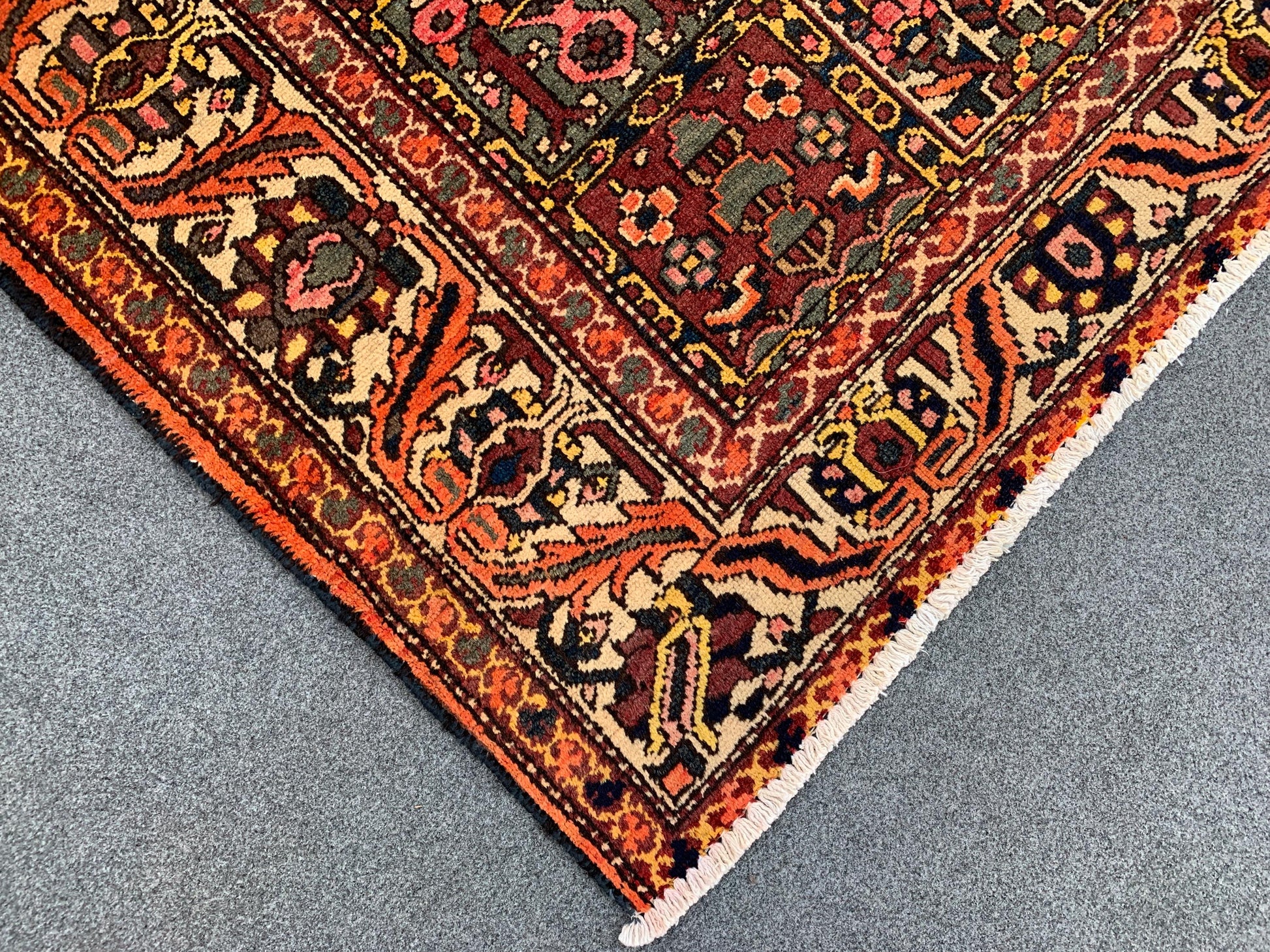 Vintage Tree of life design Rug 5x6 Ft Afghan Hand Knotted Rug, Oriental Turkmen Rug, Antique Tribal Wool Rug, Bedroom Rug, Living Room Rug.