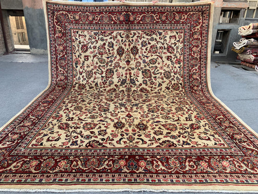 Amazing Afghan High Quality Rug 8x10 Ft Natural Hand Knotted Wool Rug, Florals design Rug, Good Pile Vintage Rug Bedroom Rug Living Room Rug