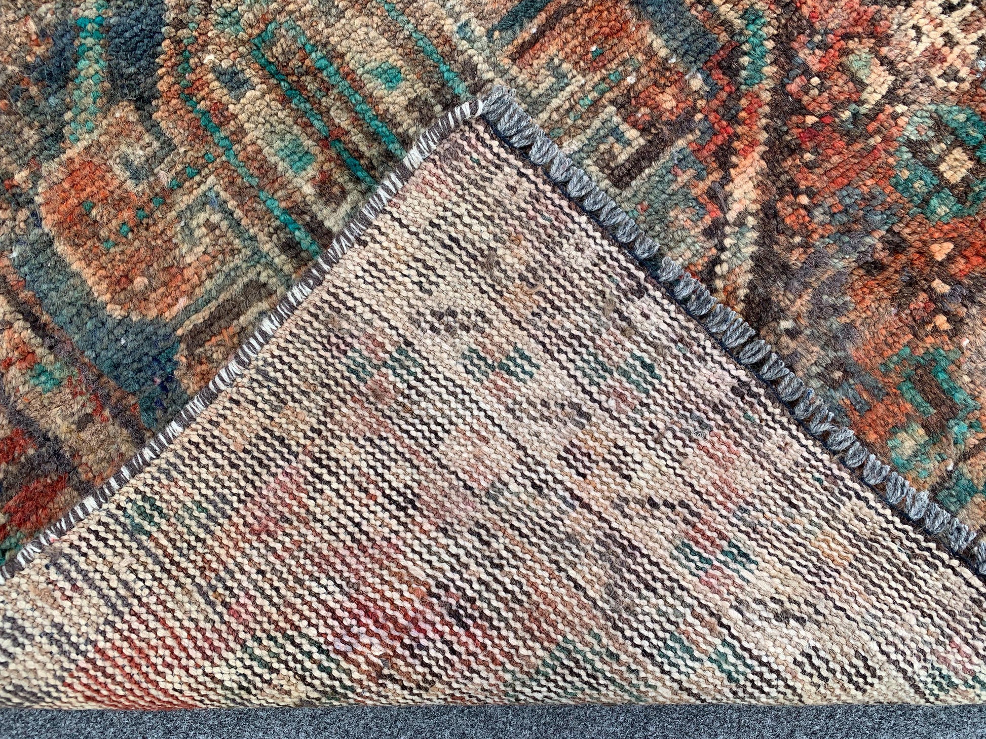 2x5 Ft Antique Runner Rug, Afghan Hand Knotted Runner Rug, Vintage Runner Rug, Oriental Wool Rug, One of a kind Rug, Bedroom Rug Hallway Rug