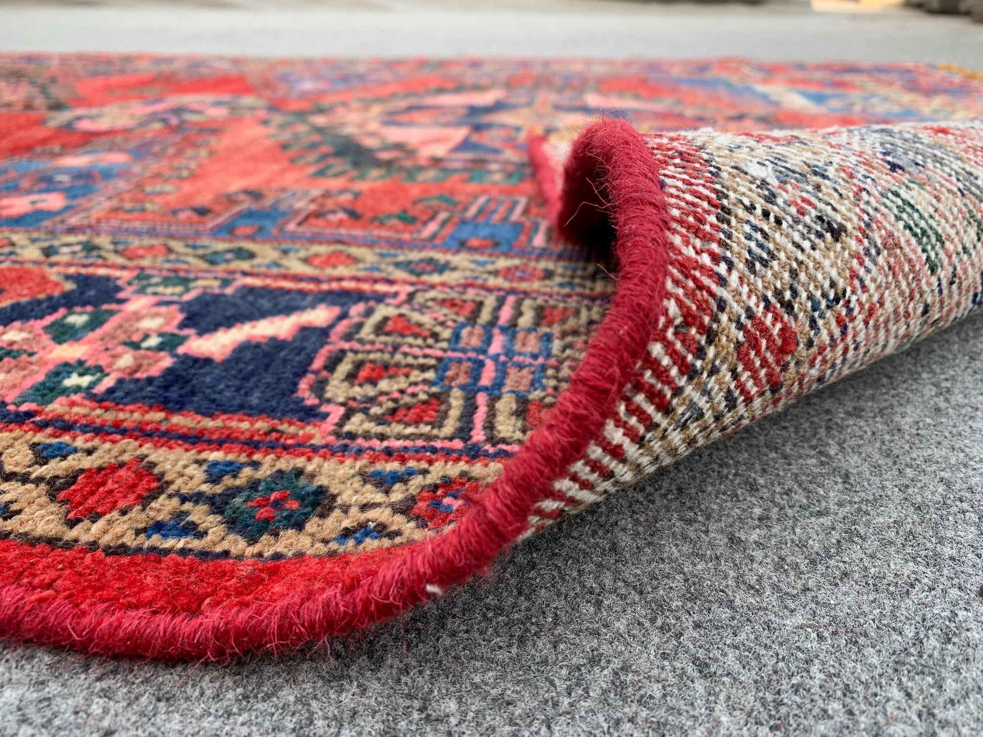 4x9 Ft Runner Rug, Afghan Hand Knotted Runner Rug, Geometric Runner Rug, Vintage Tribal Rug Oriental Runner Rug, Bedroom Hallway Runner Rug.
