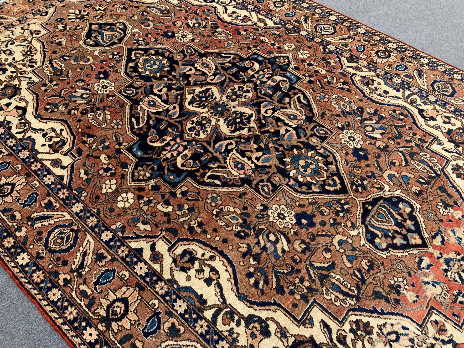Antique Rug 7x10 Ft Afghan Hand knotted Rug, One of a kind Vintage Rug, Geometric Area Rug Tribal Oriental Rug, Bedroom Rug Living Room Rug.