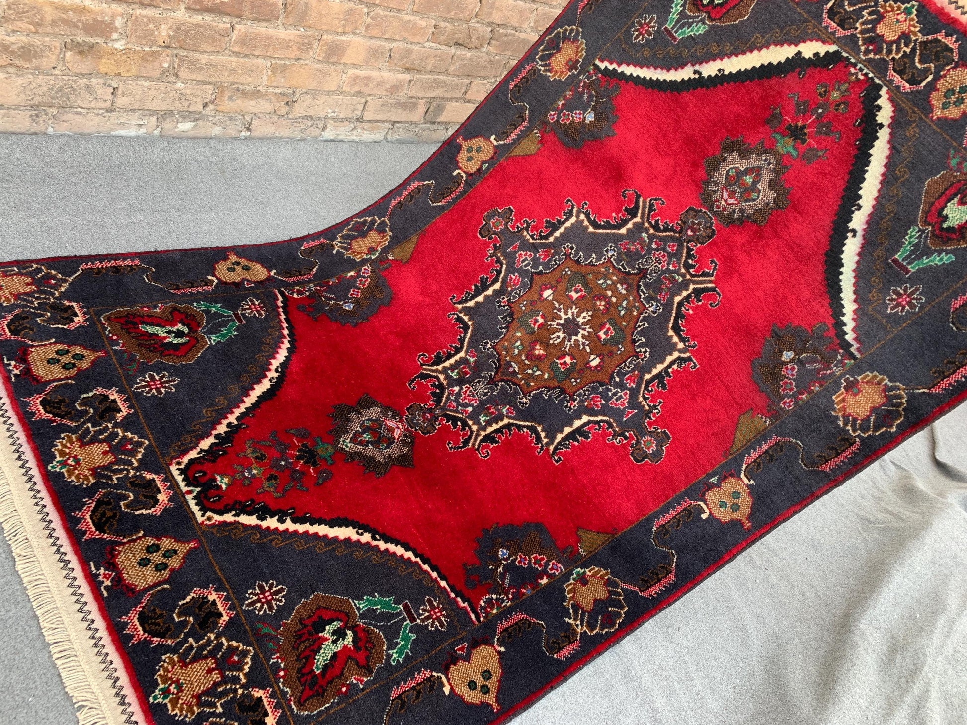 4x7 Ft Vintage Baluchi Rug, Afghan Hand Knotted Rug, Geometric Area Rug, Oriental Wool Rug, High Pile Rug, Rugs for Bedroom Living Room Rug.