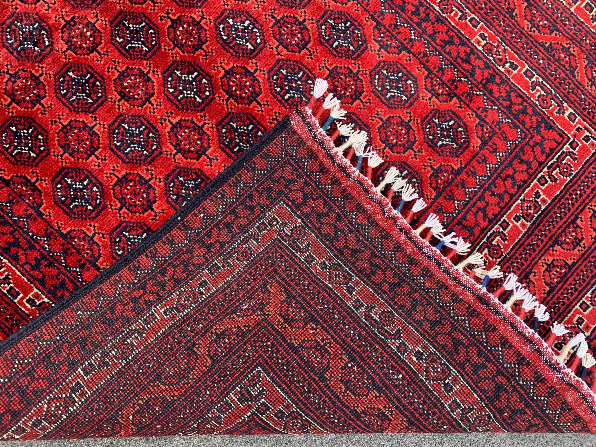 3x5 Ft Amazing Red Khoja Roshni Rug, Afghan Handmade Wool Rug, Oriental Area Rug, Home Decoration Rug, Rugs for Bedroom Kitchen Hallway Rug.