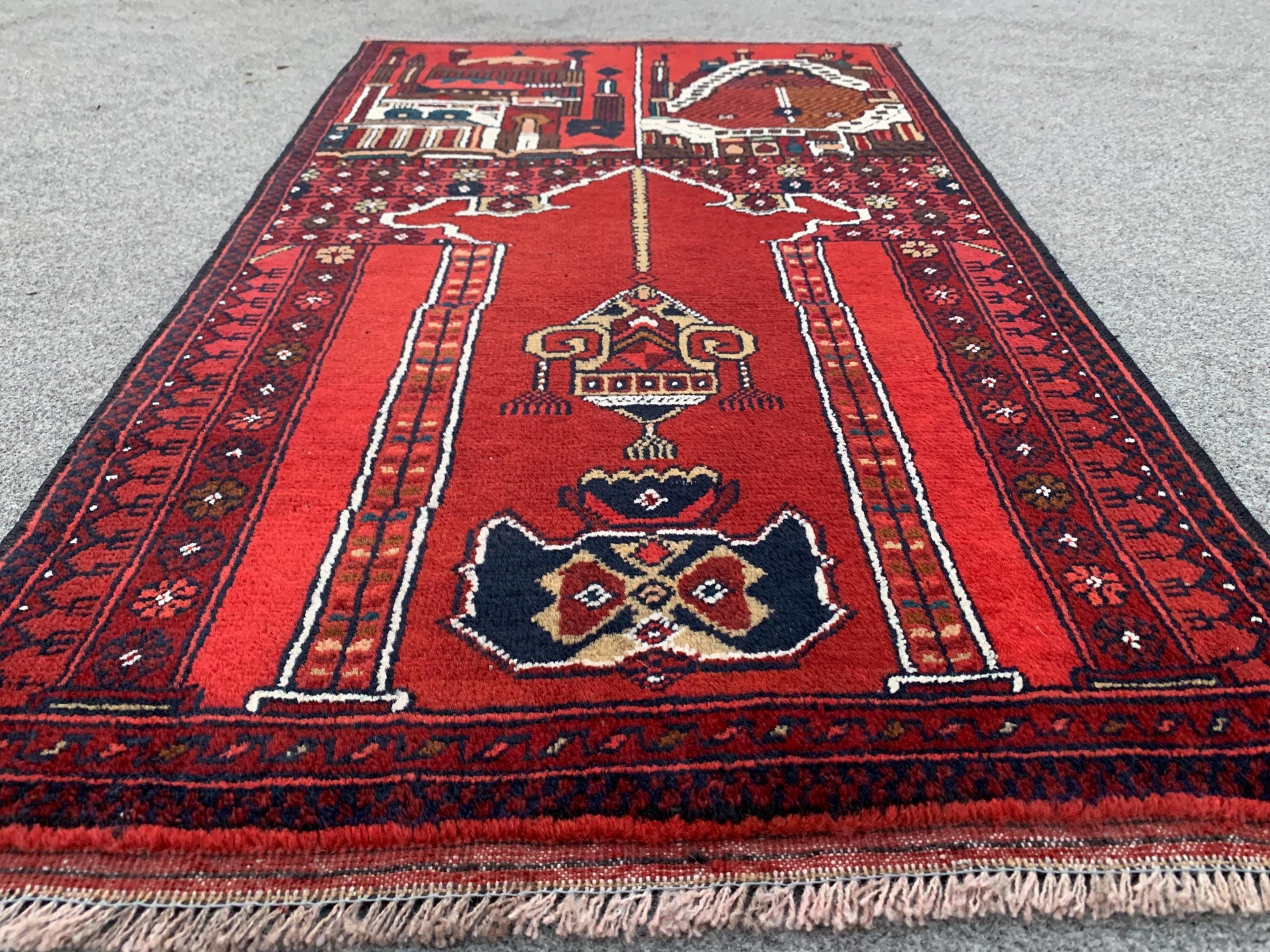 Amazing Small Prayer Rug 2x3 Ft Hand Knotted Prayer Rug, High Quality Beljik Rug, Afghan Prayer Rug, Vintage Wool Rug, Muslim Prayer Rug etc