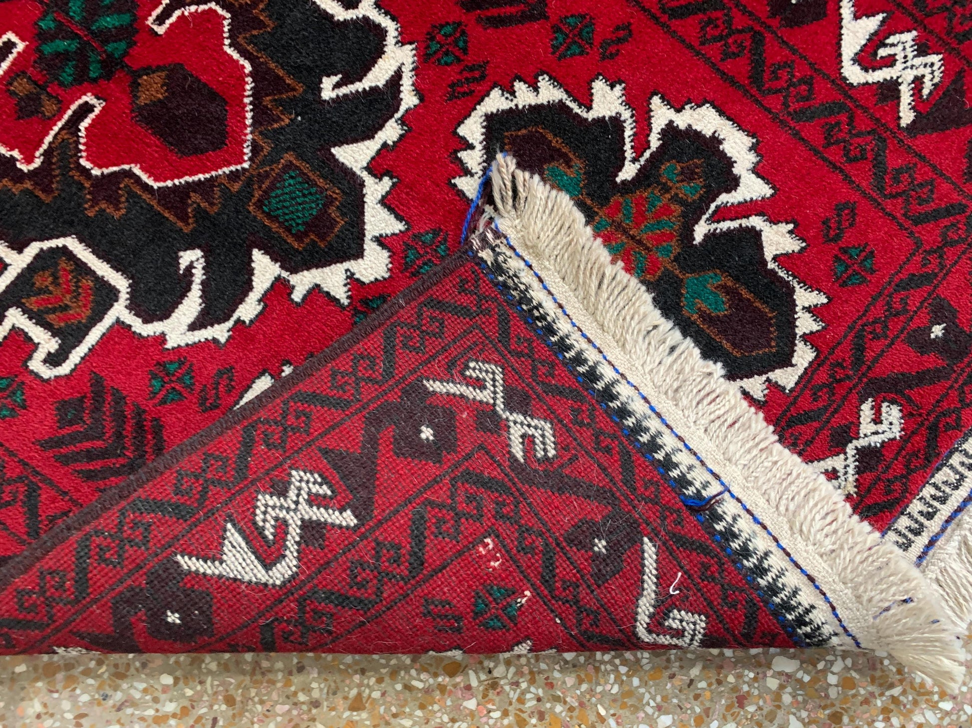 3x5 Ft Vintage Rug, Afghan Handmade Wool Rug, Geometric Area Rug, Oriental Turkmen Rug, Antique Tribal Rug, Rugs for Bedroom Hallway Rug etc