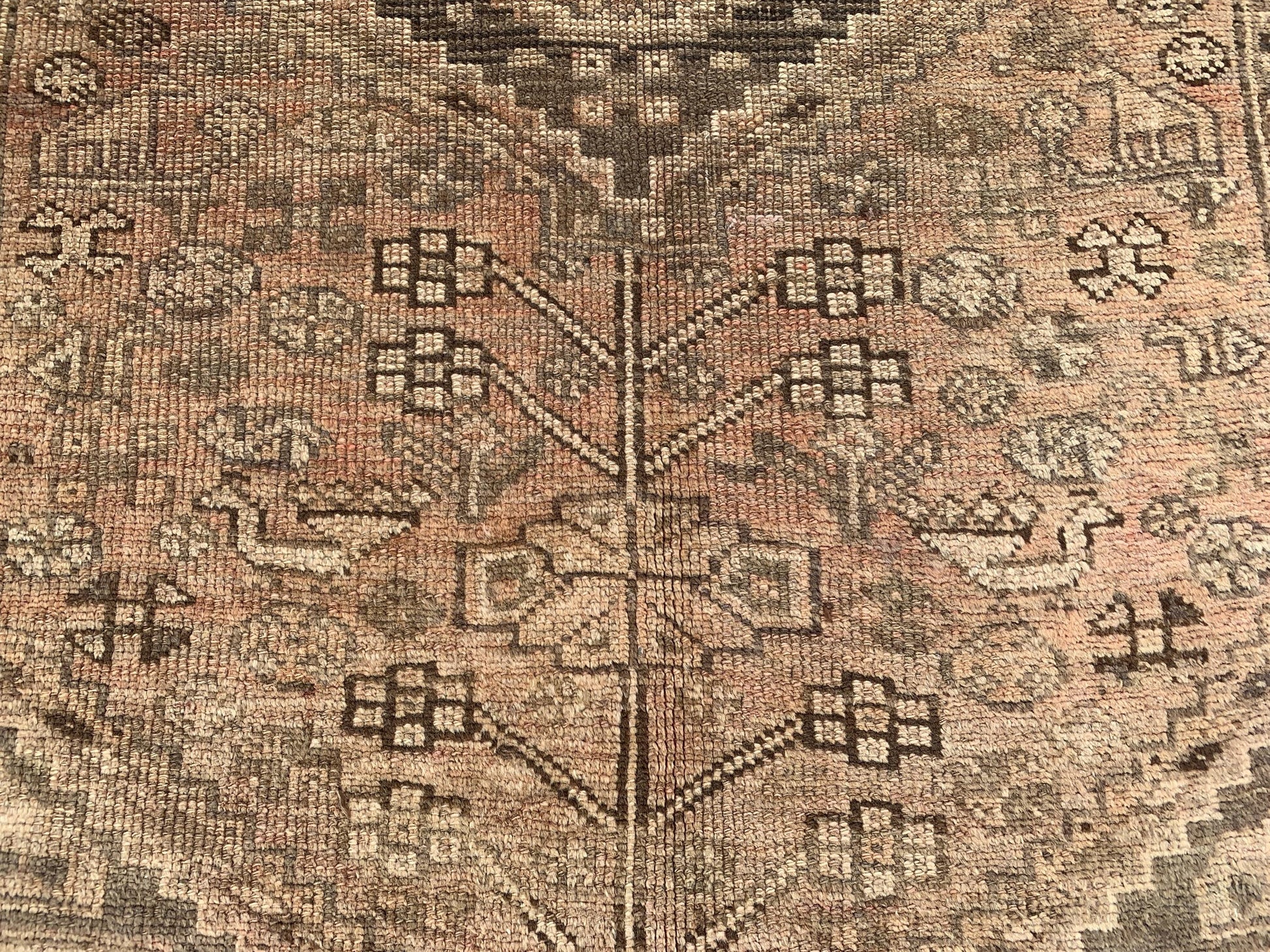 Antique Afghan Rug, 4x5 Ft Caucasian design Rug, Hand knotted Vintage Rug, Oriental Wool Rug, Tribal Area Rug, Rugs for Bedroom Hallway Rug.