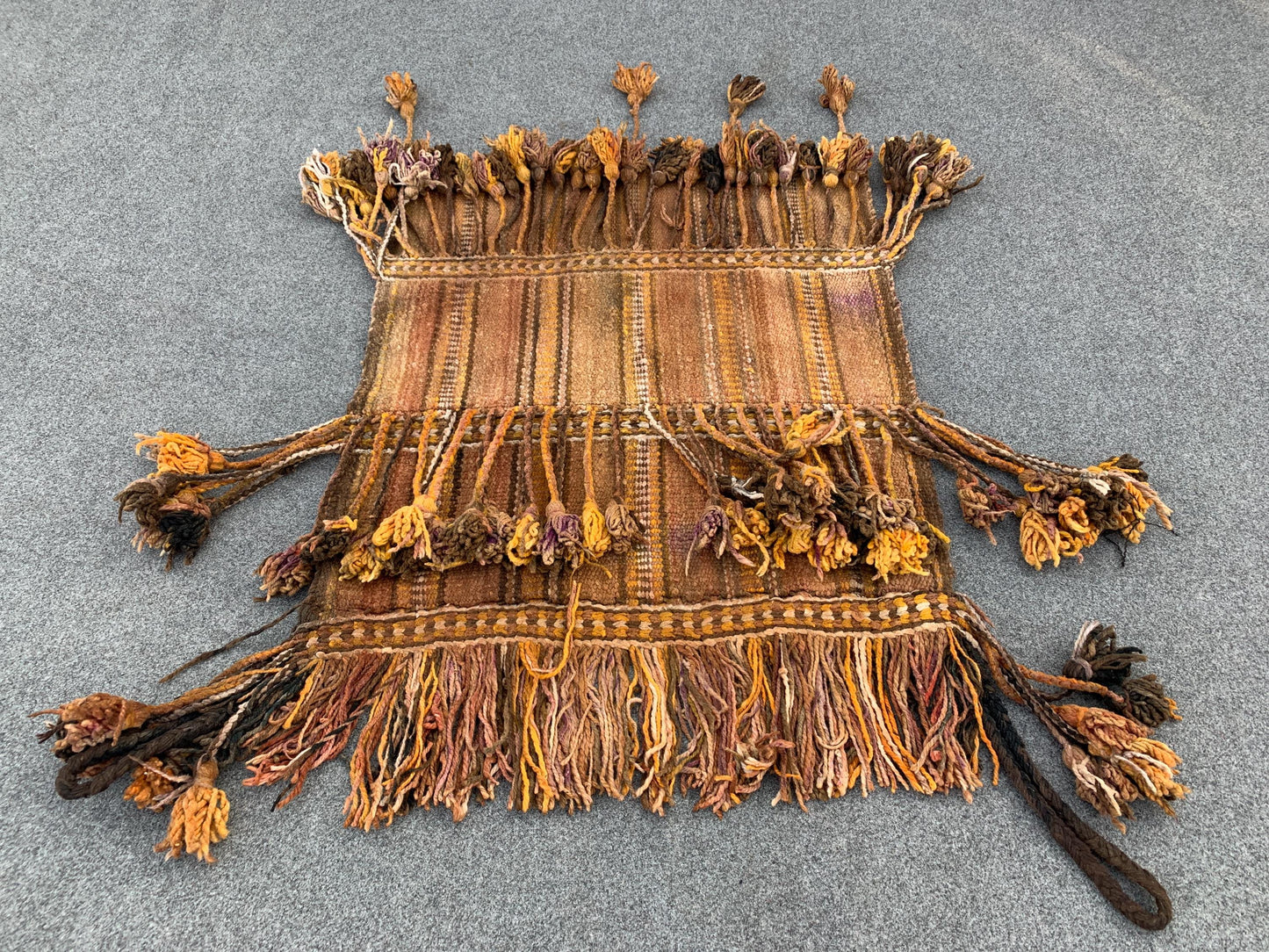 Antique Wall Hanging Rug, 2x2 Ft Afghan Jalar Rug, Hand knotted Vintage Wool Rug, Turkmen Jalar Rug, Wall Decor Rug, Oriental Area Rug etc.