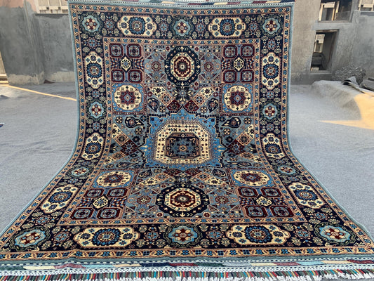 Amazing Mamluk Rug 5x7 Ft Afghan Hand Knotted Rug, High Quality Mamluk Rug, Oriental Wool Rug, Home Decor Rug, Bedroom Rug, Living Room Rug.