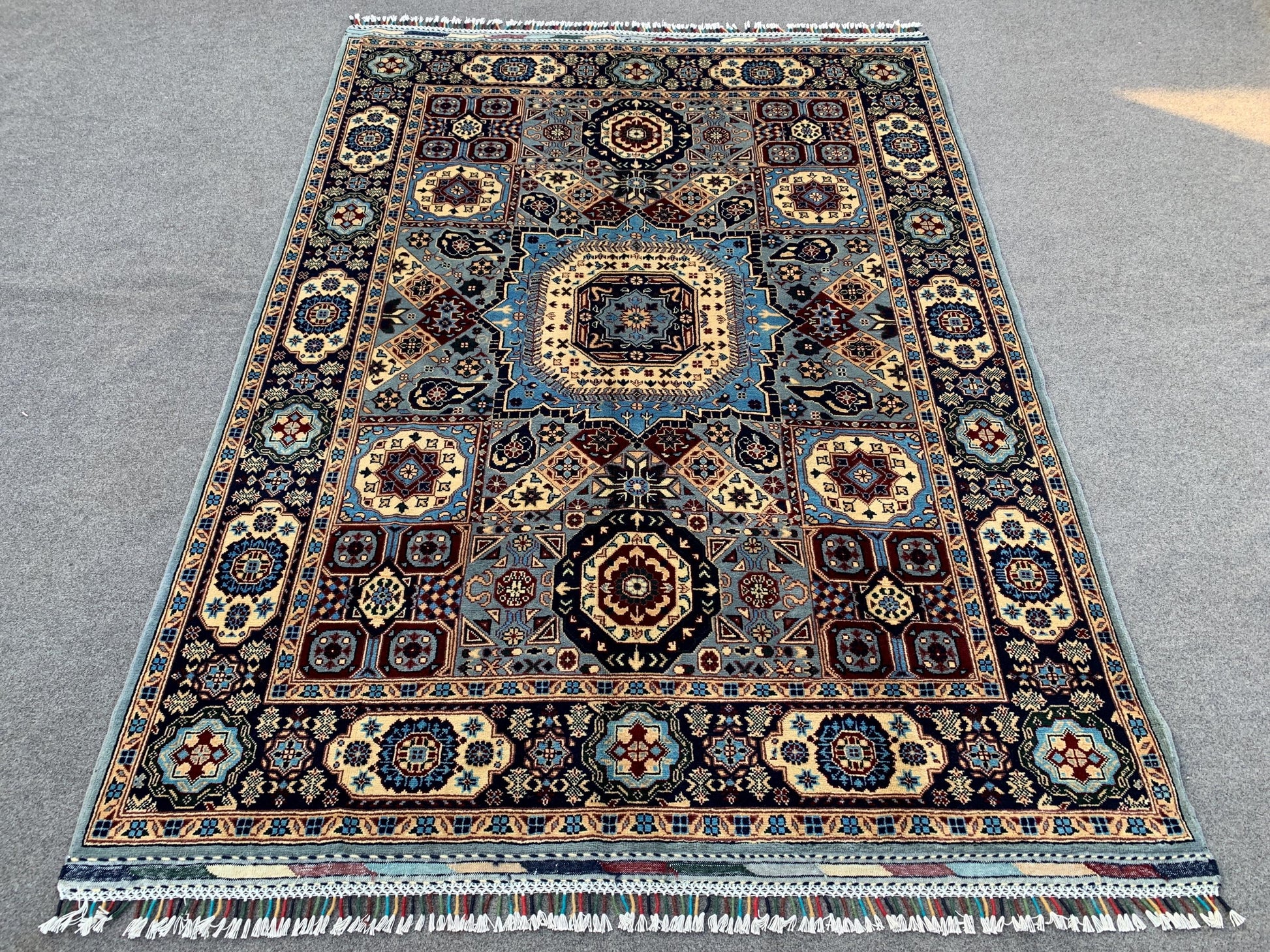 Amazing Mamluk Rug 5x7 Ft Afghan Hand Knotted Rug, High Quality Mamluk Rug, Oriental Wool Rug, Home Decor Rug, Bedroom Rug, Living Room Rug.