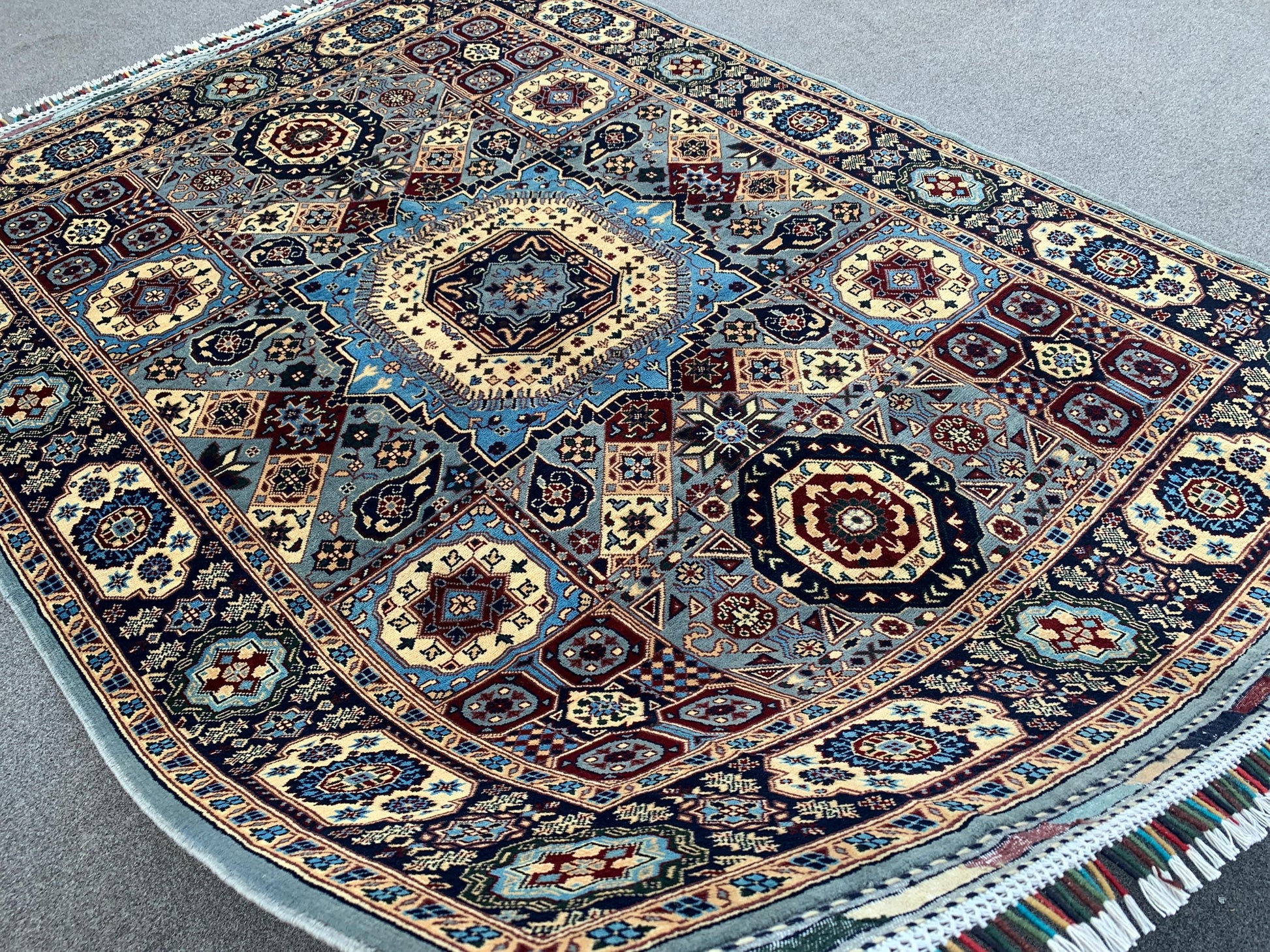 Amazing Mamluk Rug 5x7 Ft Afghan Hand Knotted Rug, High Quality Mamluk Rug, Oriental Wool Rug, Home Decor Rug, Bedroom Rug, Living Room Rug.