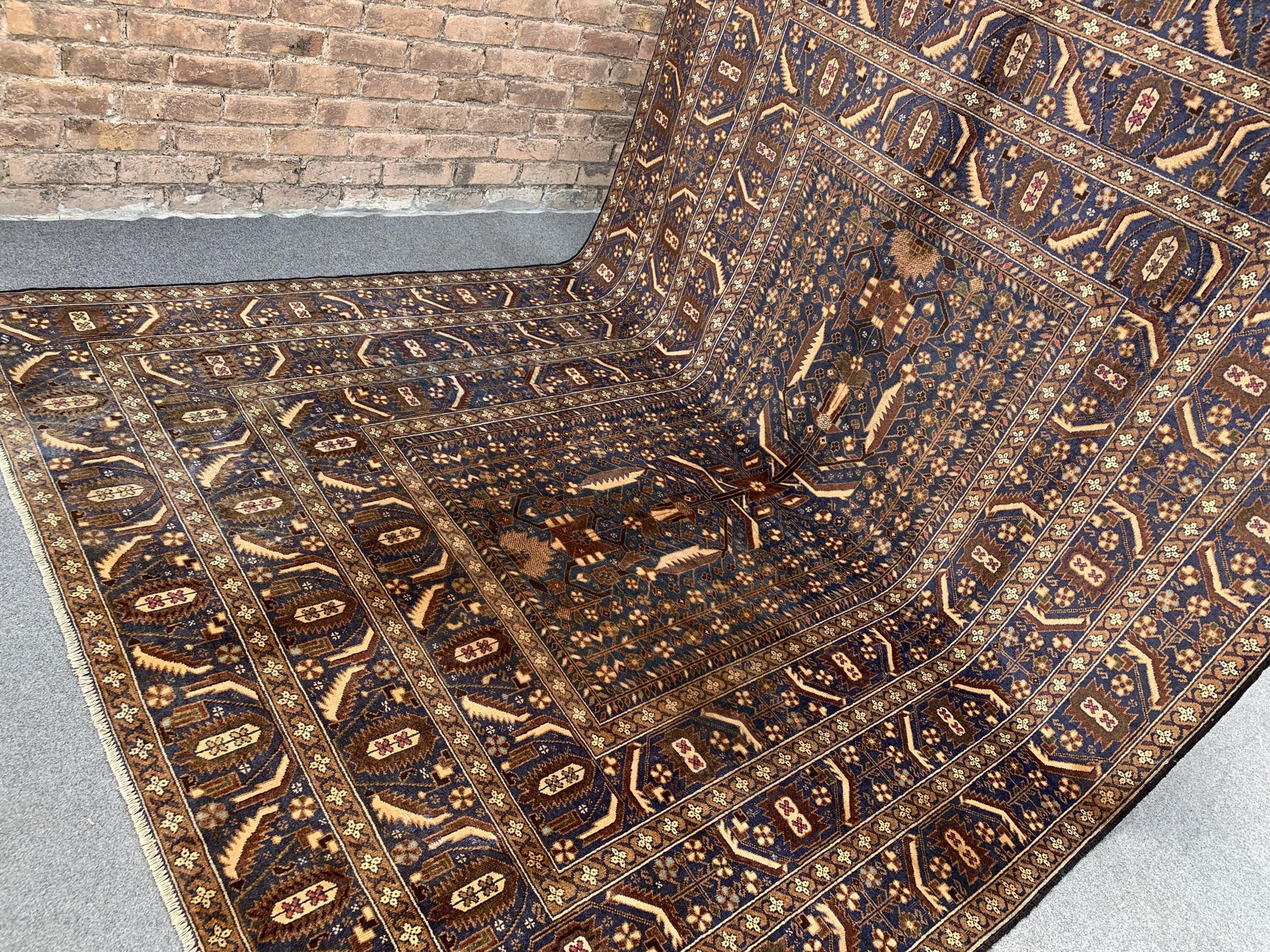 Antique Baluchi Rug 7x10 Ft Afghan Hand Knotted Wool Rug, One of s kind Vintage Rug, Oriental Rug, Tribal Rug, Bedroom Rug, Living Room Rug.