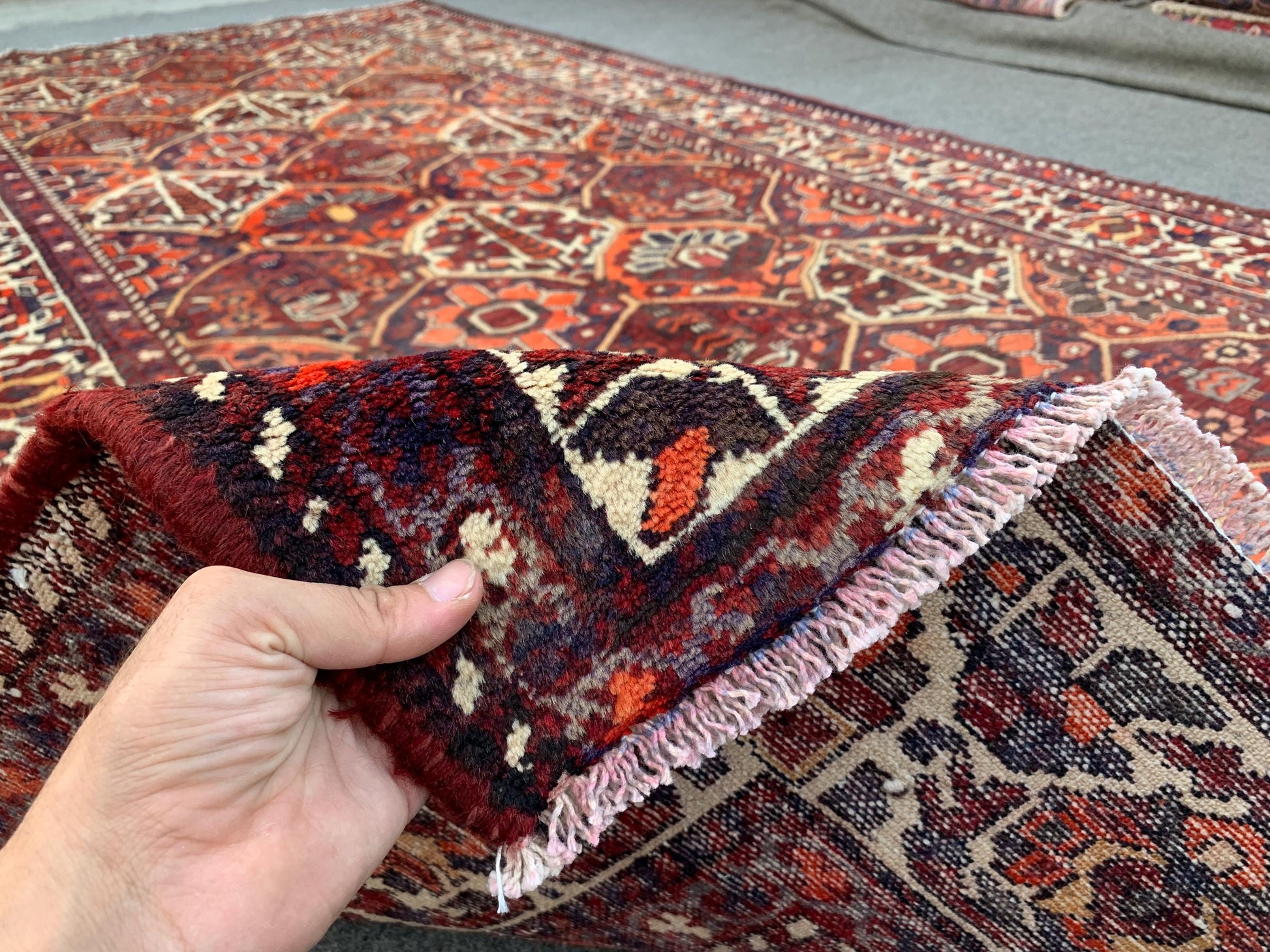5x10 Ft Vintage Rug, Tree Floral design Rug, Afghan Hand Knotted Wool Rug, Oriental Turkmen Rug, Antique Tribal Rug, Bedroom Living Room Rug