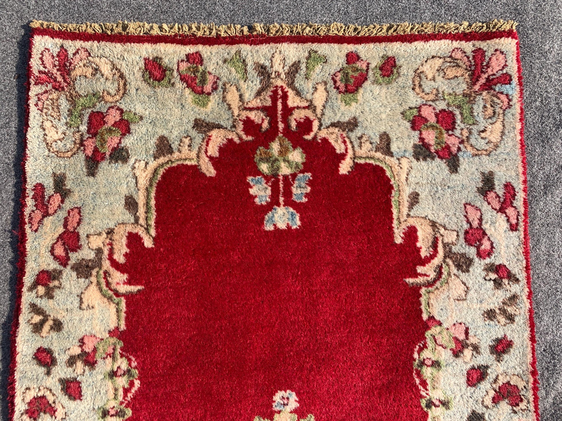 Amazing Small Vintage Rug, 2x4 Ft Hand knotted Wool Rug, Geometric Area Rug, Small Afghan Rug, Small Hallway Rug, Oriental Rug, Kitchen Rug.