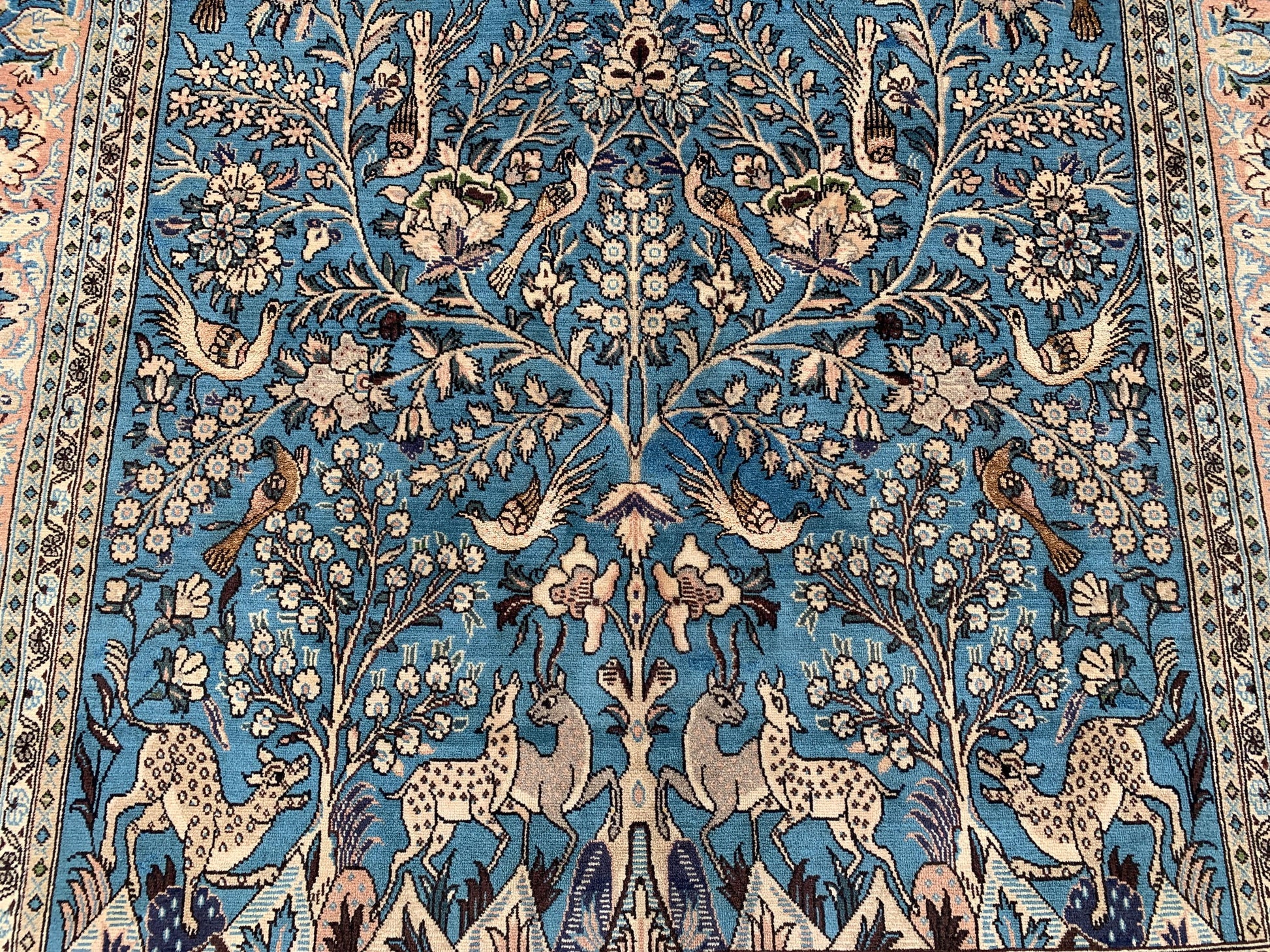 Amazing Pictorial Animal Rug, 5x8 Ft Natural Hand knotted Afghan Rug, Oriental Wool Rug, High Quality Rug, Home Decor Rug, Living Room Rug.