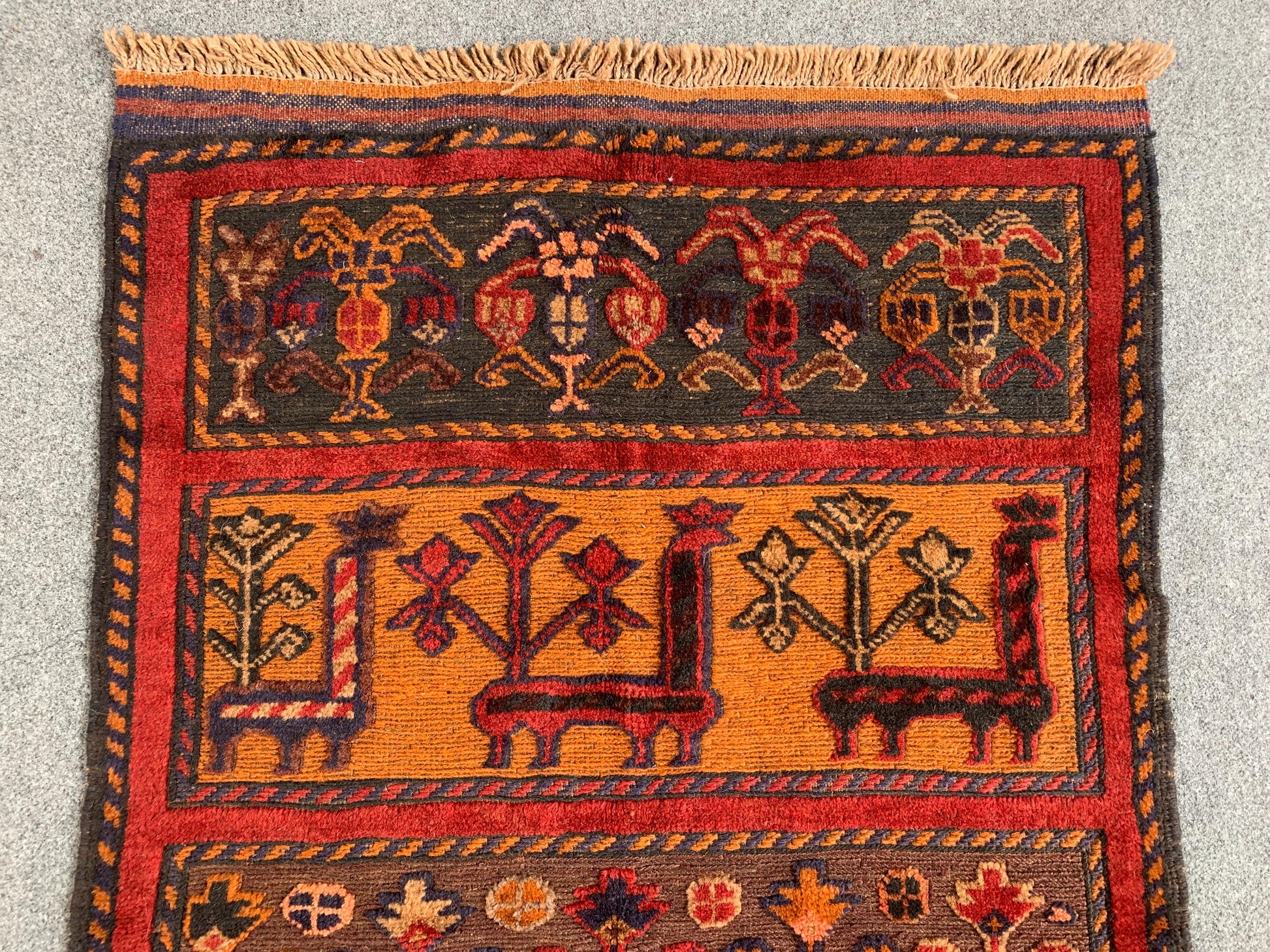 3x4 Ft Amazing Pictorial kilim Rug, Afghan Hand Knotted kilim Rug, Oriental Rug, Herat kilim Rug, Best for Kids Room Rug, Floral design Rug.