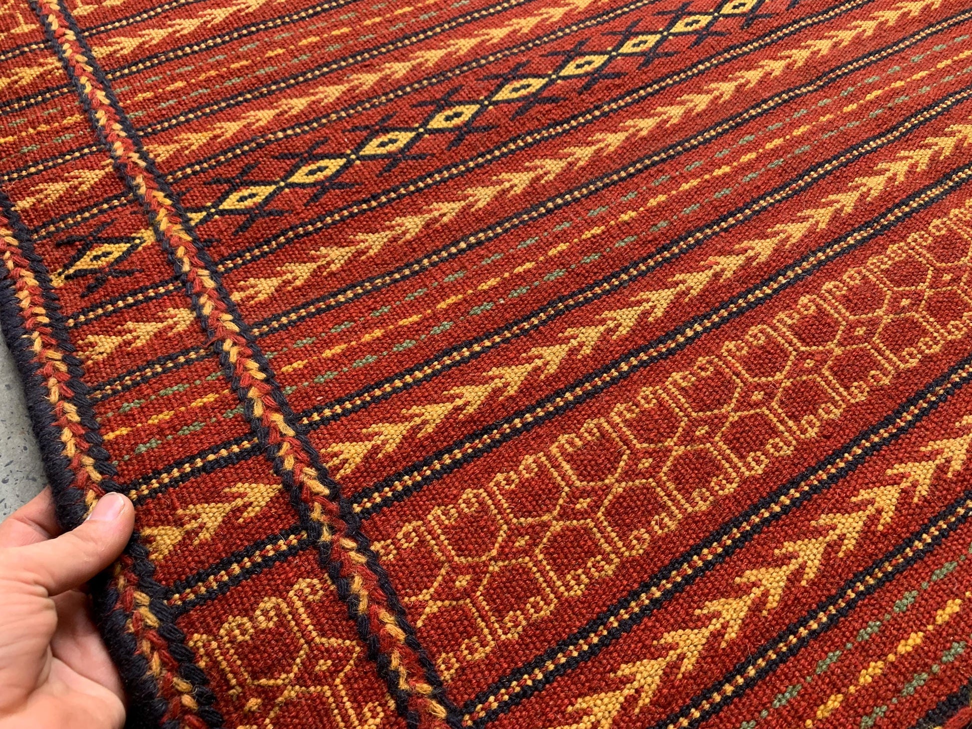 Antique laghari kilim Rug 3x5 Afghan Hand knotted kilim Rug, Vintage Laghari design kilim Rug, Flatweave Oriental Rug, Kitchen Hallway Rug.