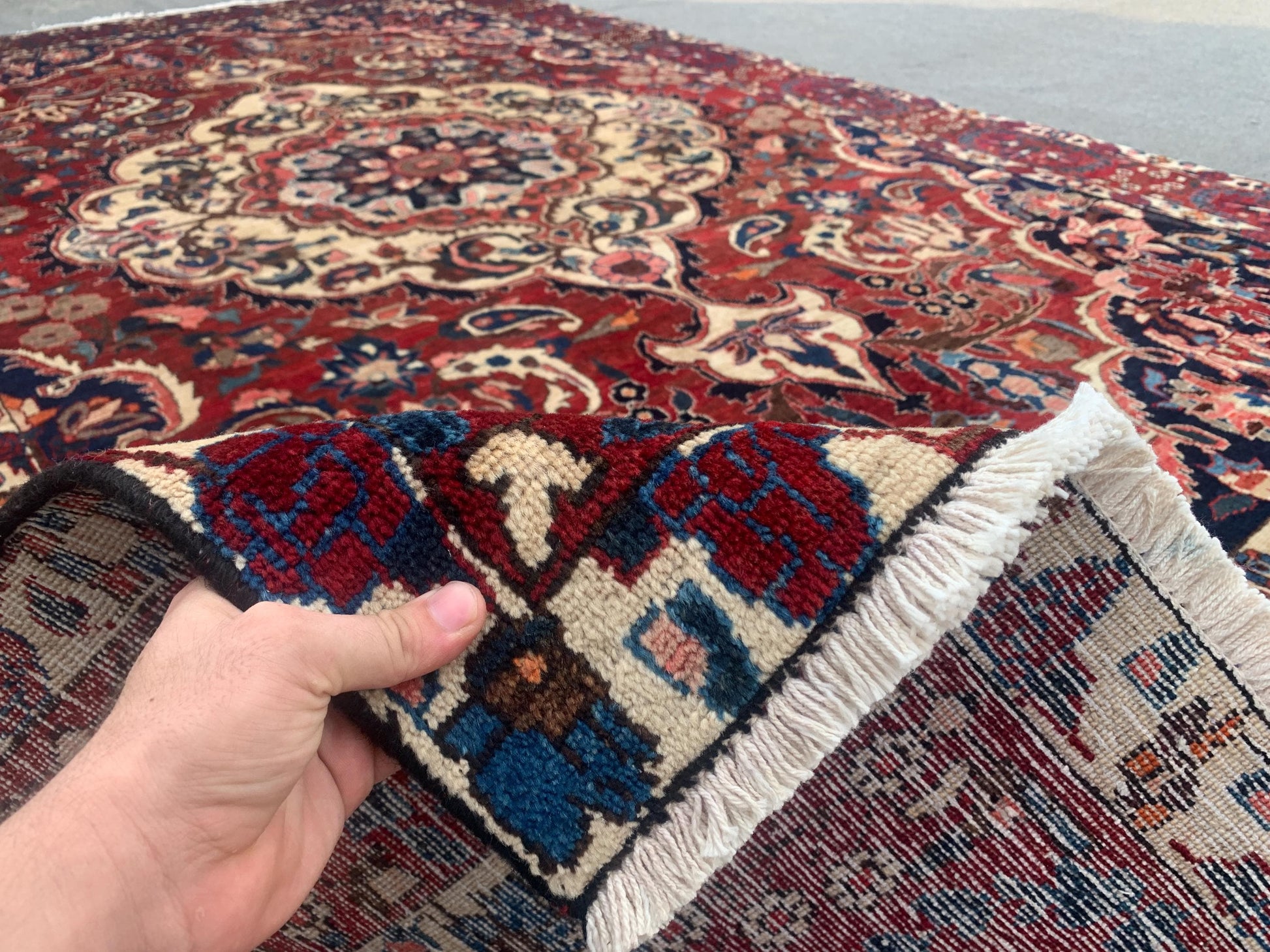 7x10 Ft Antique Tribal Rug, Afghan Hand knotted Wool Rug, Vintage Oriental Rug, Geometric Area Turkmen Rug, Dining Table Rug Living Room Rug