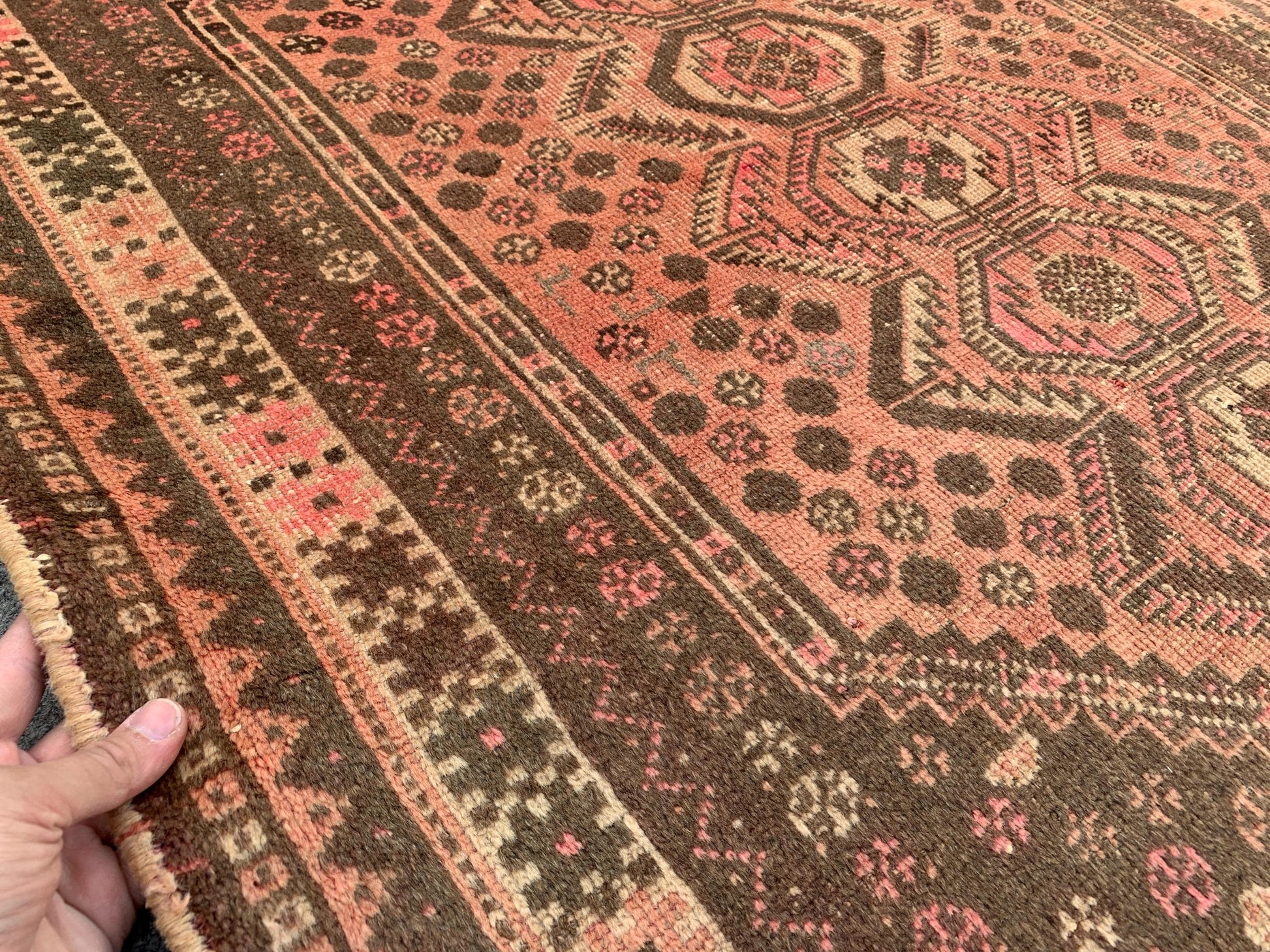 4x5 Ft Antique Caucasian Rug, Afghan Handmade Rug, Low Pile Rug, Oriental Vintage Rug, Turkmen Tribal Rug, Bedroom Rug, Kitchen Hallway Rug.