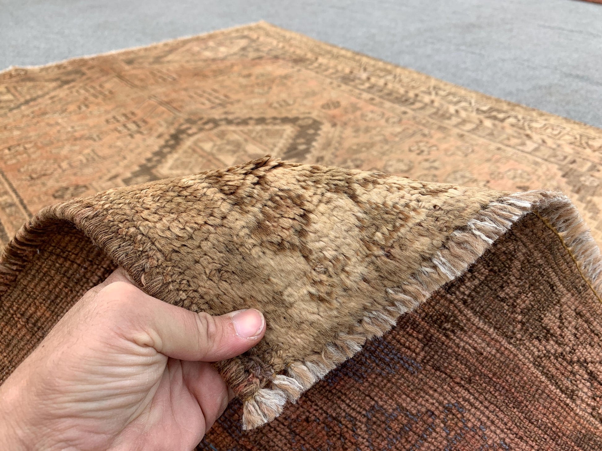 Antique Afghan Rug, 4x5 Ft Caucasian design Rug, Hand knotted Vintage Rug, Oriental Wool Rug, Tribal Area Rug, Rugs for Bedroom Hallway Rug.