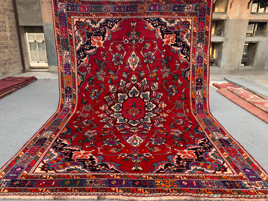 Amazing Vintage Rug 6x9 Ft Afghan Hand knotted Wool Rug, Geometric Area Rug, Oriental Tribal Rug, Best for Dining Table Rug Living Room Rug.