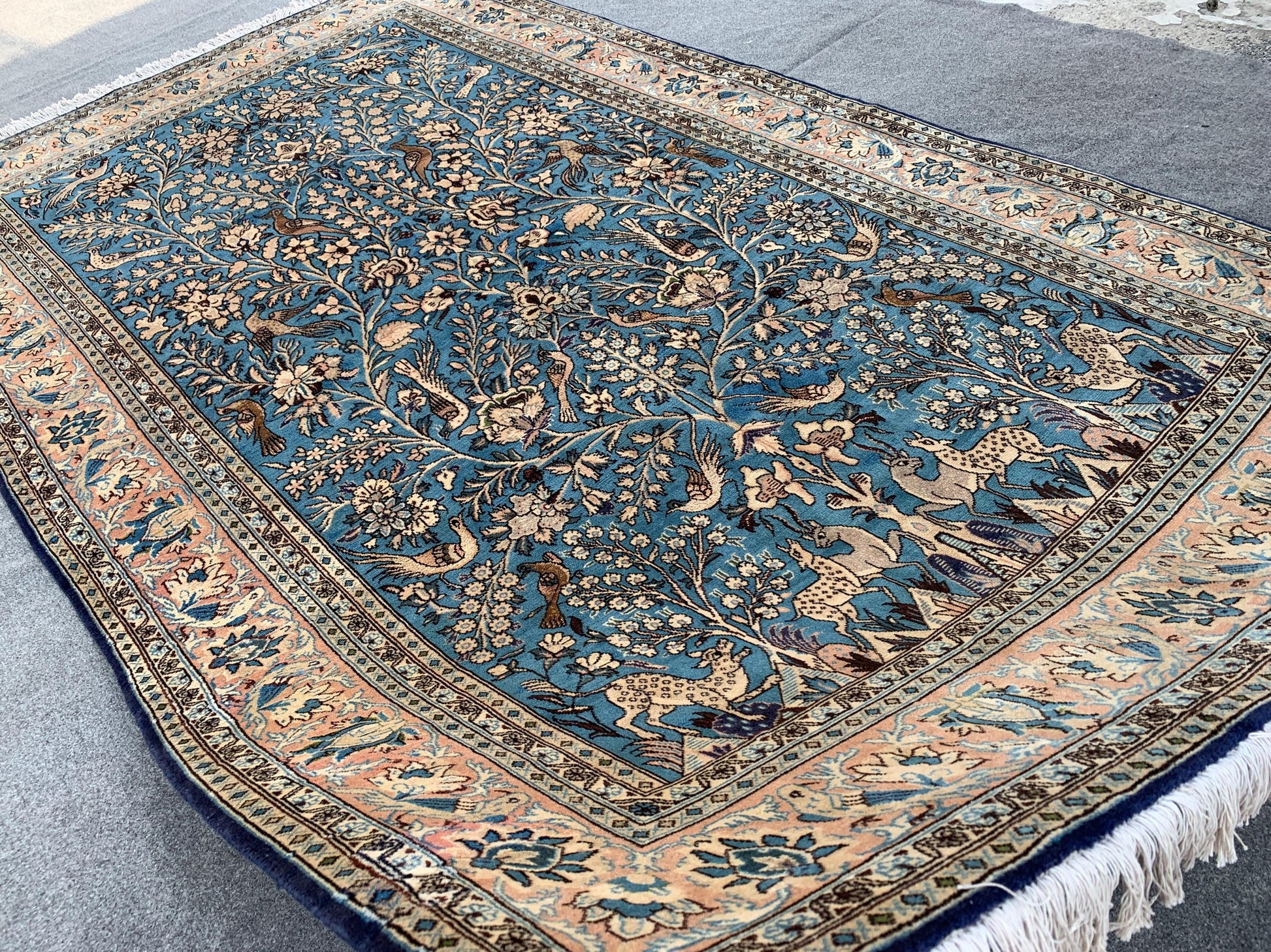 Amazing Pictorial Animal Rug, 5x8 Ft Natural Hand knotted Afghan Rug, Oriental Wool Rug, High Quality Rug, Home Decor Rug, Living Room Rug.