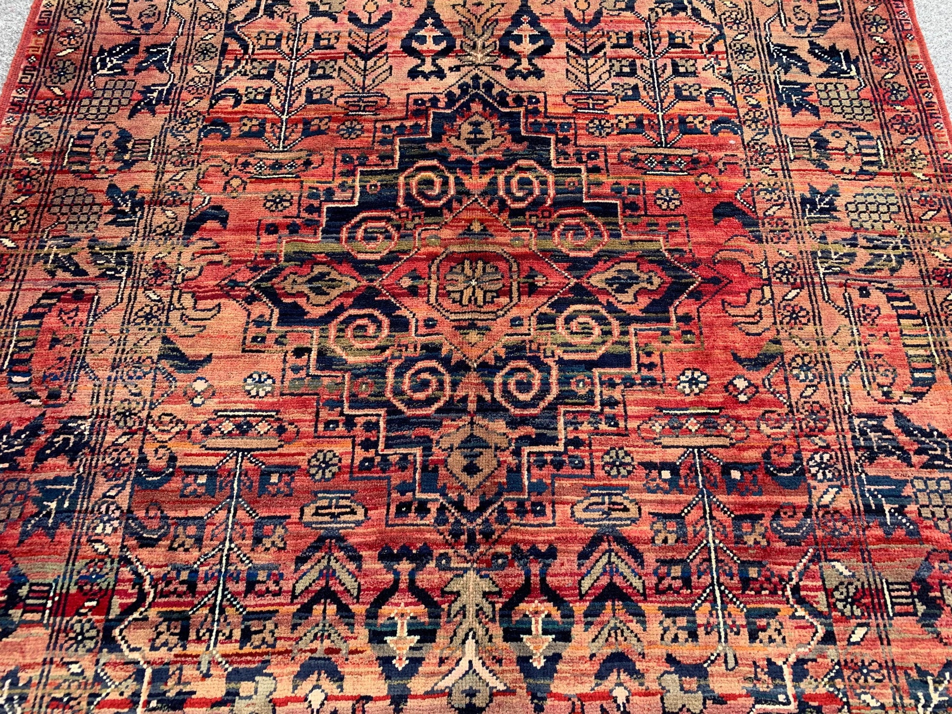 Vintage Rug, 3x5 Ft Afghan Hand Knotted Rug, Bukhara design Rug, Oriental Turkmen Rug, Good Pile Wool Rug, Best for Bedroom Living Room Rug.