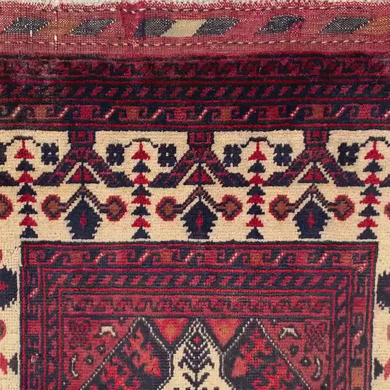 2x4 Ft Small Afghan Rug, Afghan Handmade Wool Rug, Geometric Area Rug, Small Oriental Rug, Tribal Rug, Small Gift Rug, Bedroom Hallway Rug.