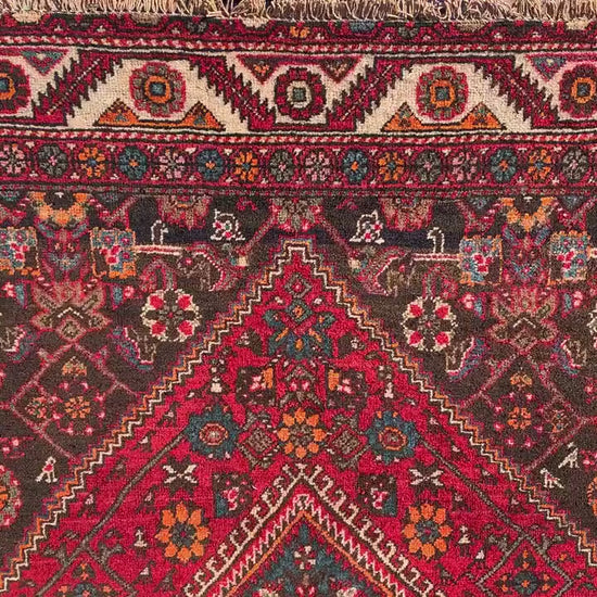 3x5 One of a kind vintage Rug, Natural Afghan Hand Knotted Wool Rug, Geometric Area Rug, High Pile Rug, Rugs for Bedroom Office Kitchen Rug.