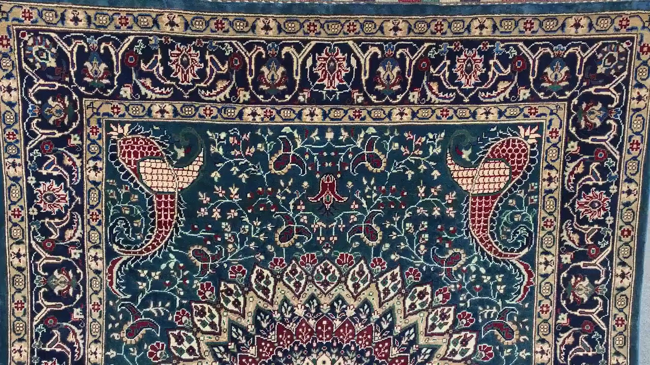5x7 Ft Amazing Floral Rug, Natural Afghan Hand Knotted Rug, Geometric Area Rug, Good Pile Rug Oriental Wool Rug, Bedroom Rug Living Room Rug