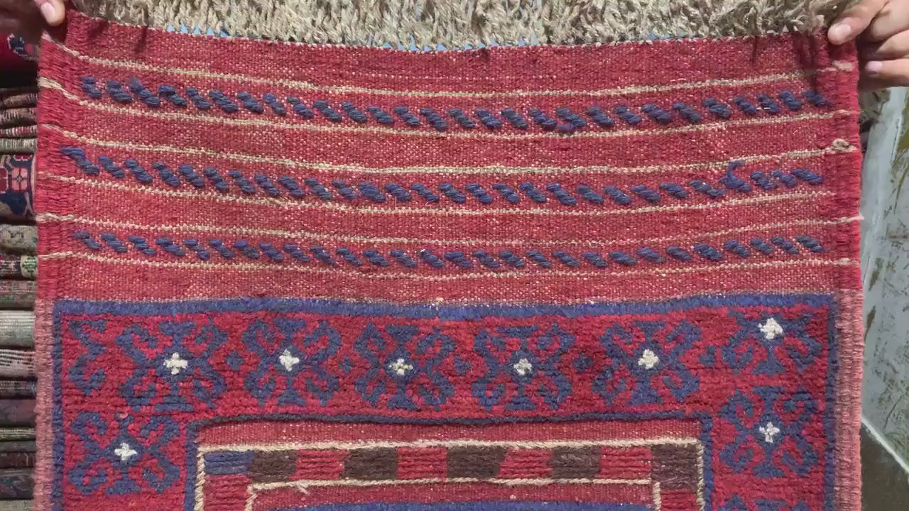 Famous Mashwani Runner Kilim Rug 2x9 ft Afghan Hand Knotted Wool Rug, New Herati Mashwani Kilim Rug, Geometric Kilim Rug Hallway Runner Rug.