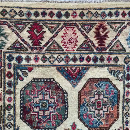 Long Chobi Runner Rug 3x22 ft Handmade Afghan Wool Rug Ersari design Runner Rug Traditional Turkmen Rug Natural dyes Rug Hallway Runner Rug.