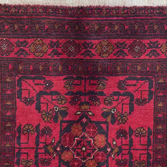 Afghan Handmade Rug Vintage Bukhara Rug 3x4 ft Khal Muhammadi design Bukhara Rug, Tribal Wool Area Rug Oriental Rug Bedroom Rug Kitchen Rug.
