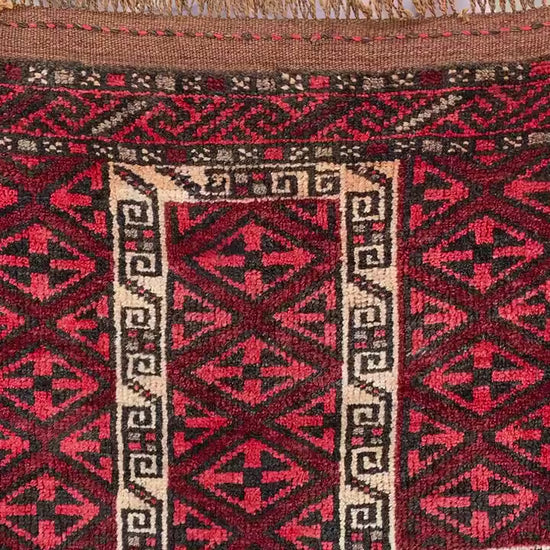 3x4 Ft Antique Prayer Rug, Afghan Hand Knotted Prayer Rug, Oriental Wool Rug, Muslim Prayer Rug, Turkmen Prayer Rug, Vintage Prayer Rug etc.