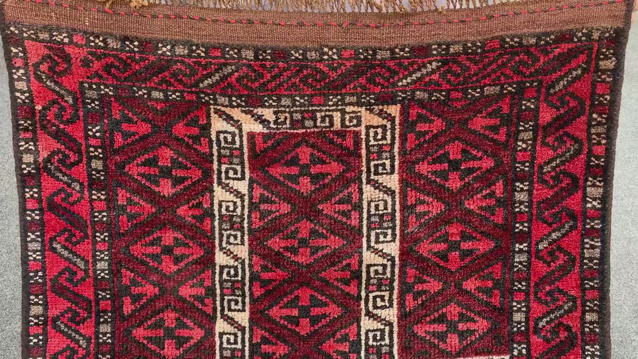 3x4 Ft Antique Prayer Rug, Afghan Hand Knotted Prayer Rug, Oriental Wool Rug, Muslim Prayer Rug, Turkmen Prayer Rug, Vintage Prayer Rug etc.